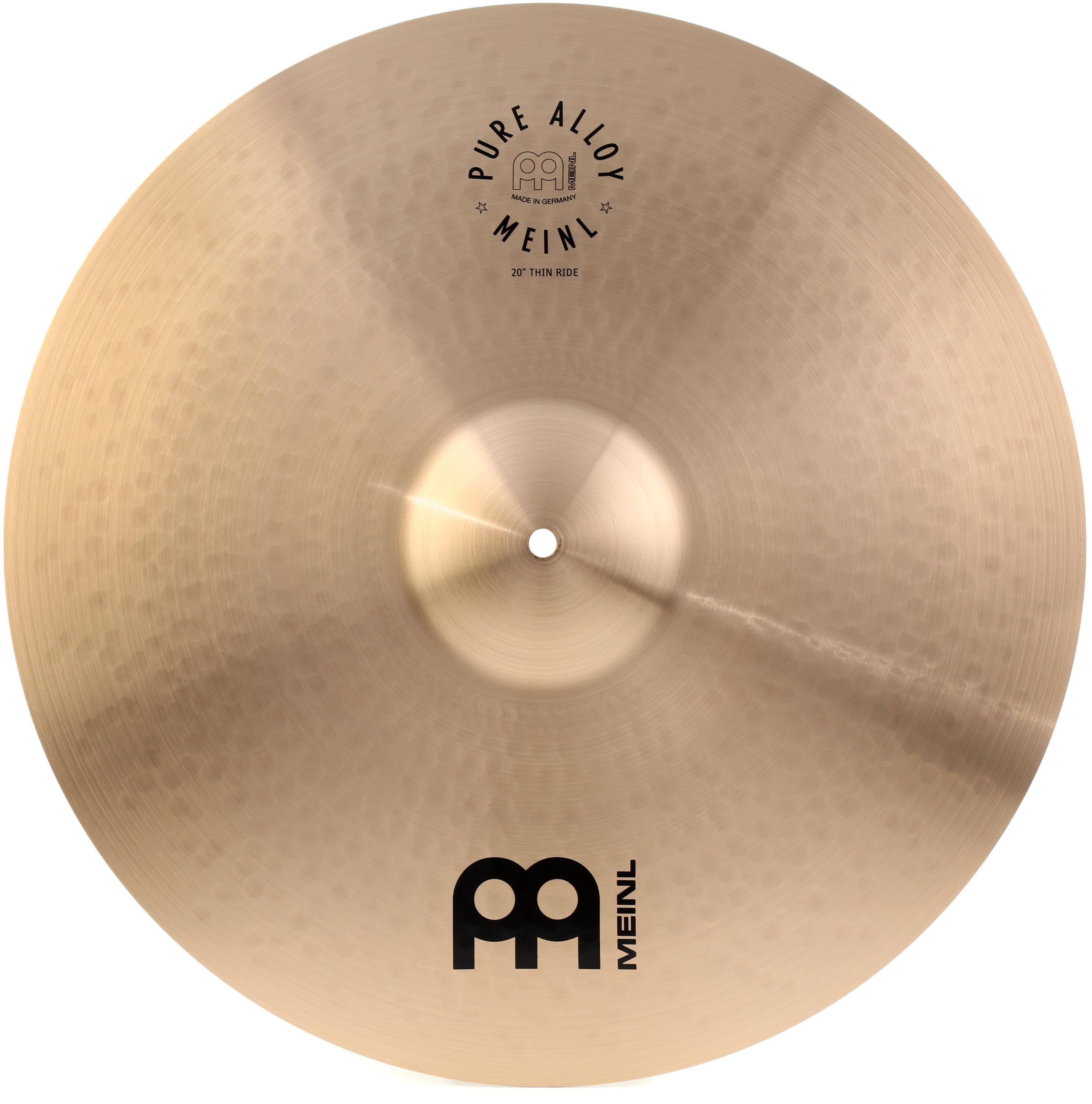 Bundled Item: Meinl Cymbals Pure Alloy Ride Cymbal - 20 inch, Thin