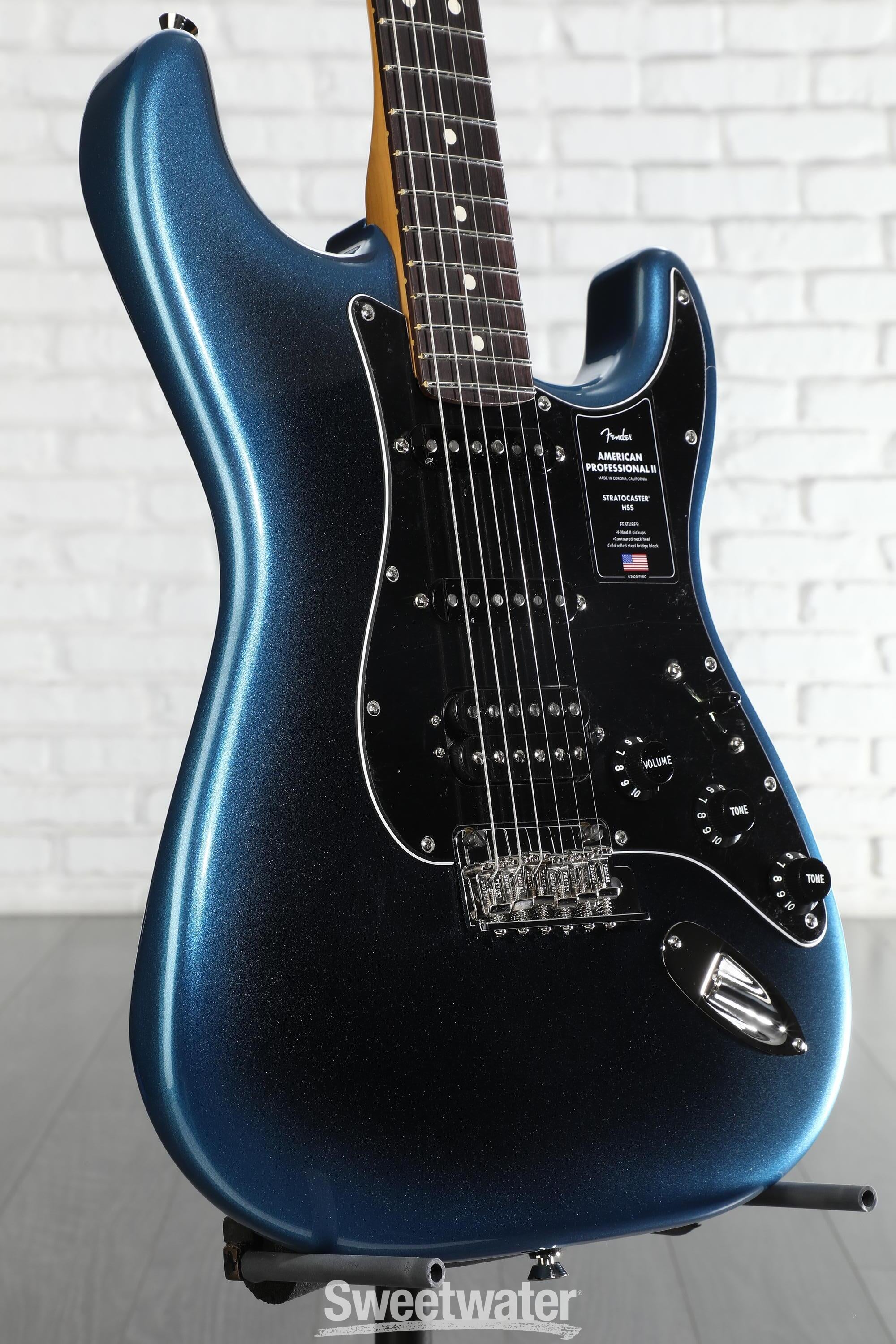 Photo of Fender American Professional II Stratocaster HSS Dark Night with Rosewood Fingerboard