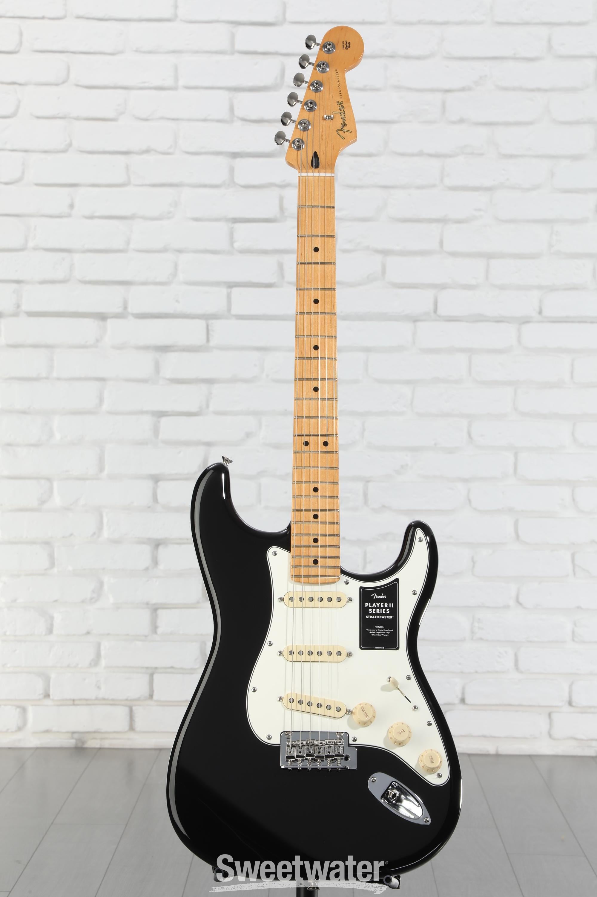 Fender Player II Stratocaster Electric Guitar - Black with