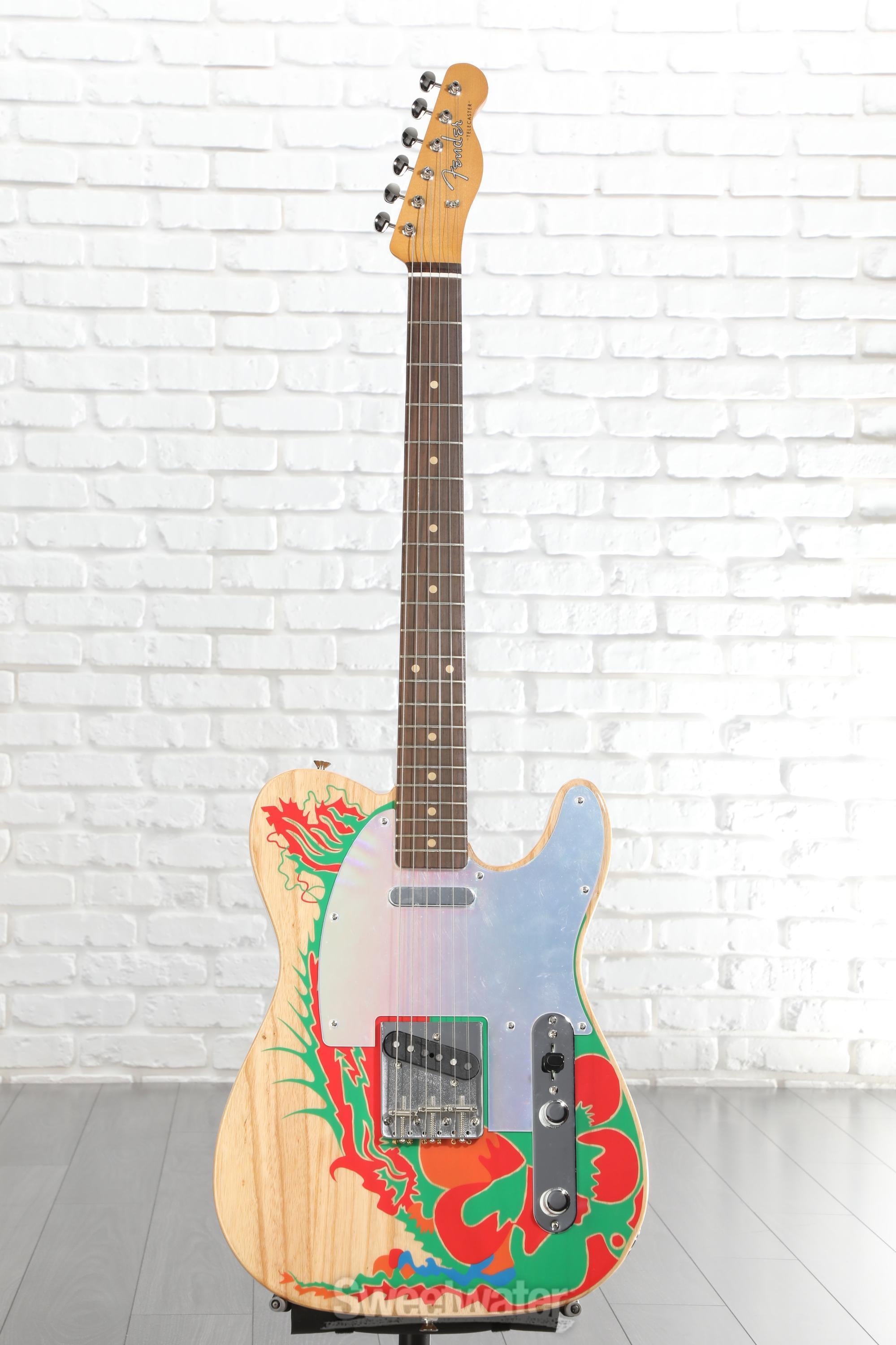 Fender Jimmy Page Telecaster - Natural with Artwork | Sweetwater