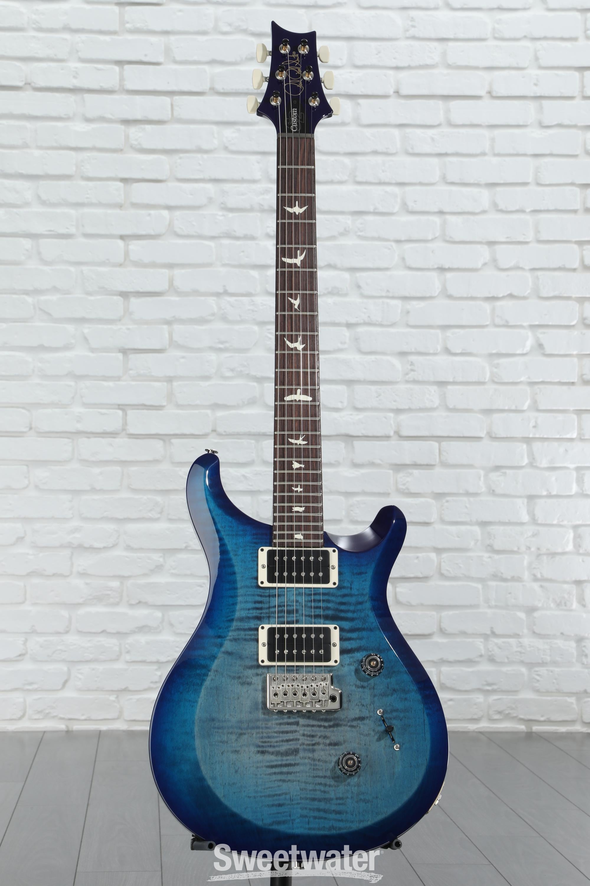 PRS S2 Custom 24 Electric Guitar - Faded Gray Black Blue