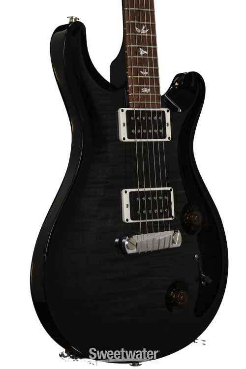 PRS Custom 22 Flame Top - Grey Black Burst | Sweetwater