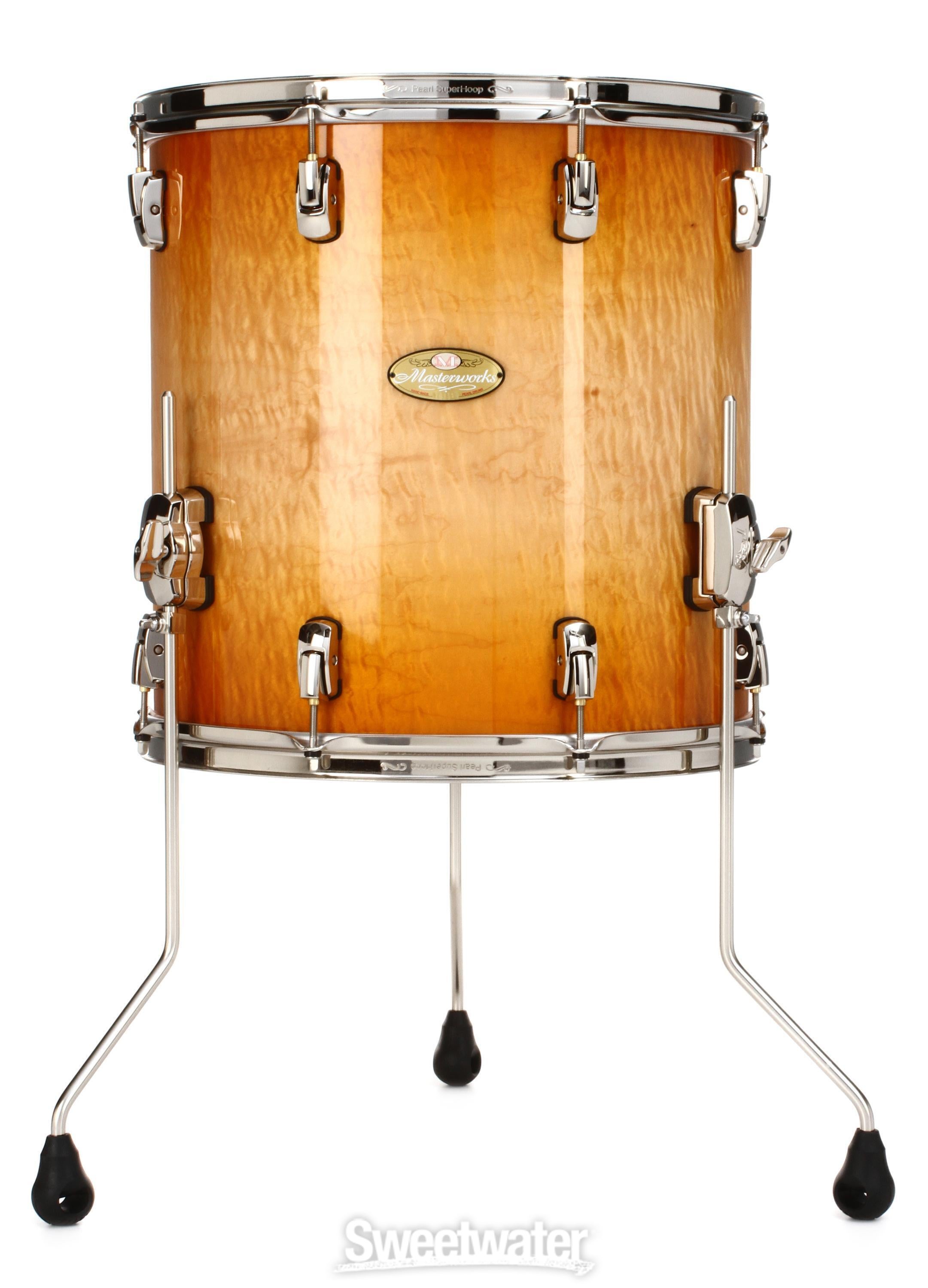 Pearl Masterworks Stadium Exotic 3-piece Shell Pack - Sunburst over Flame  Maple