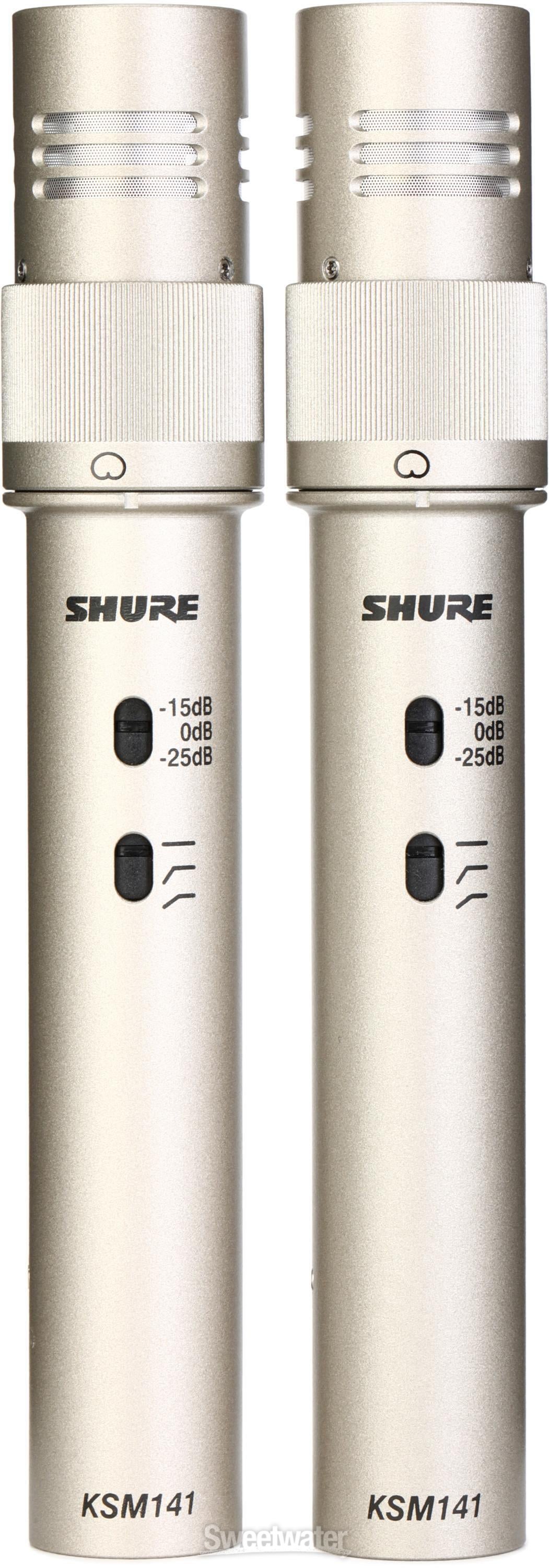 Shure KSM141 Small-diaphragm Condenser Microphone - Stereo Pair