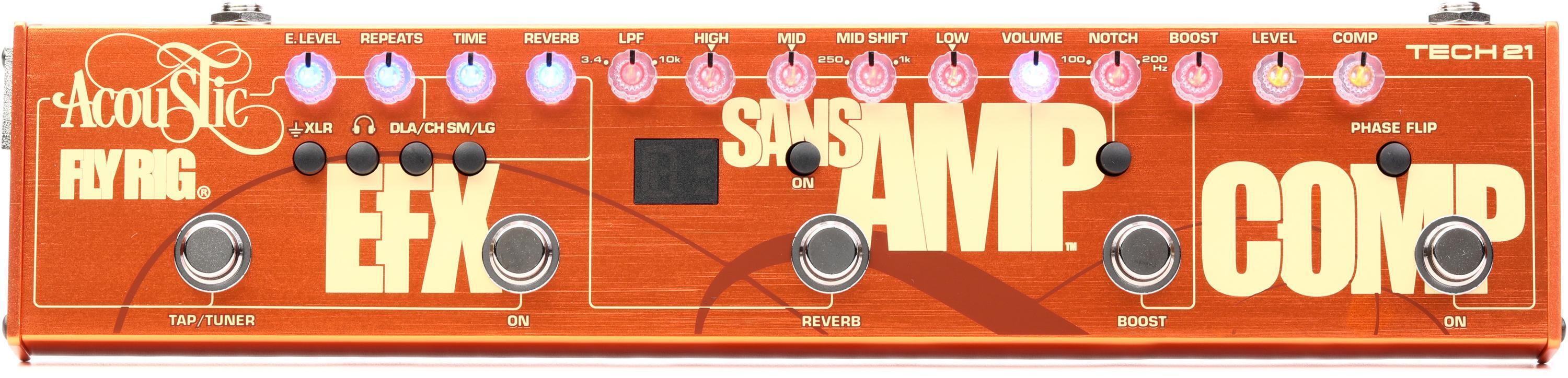 Tech 21 Acoustic Fly Rig Multi-FX Pedal | Sweetwater