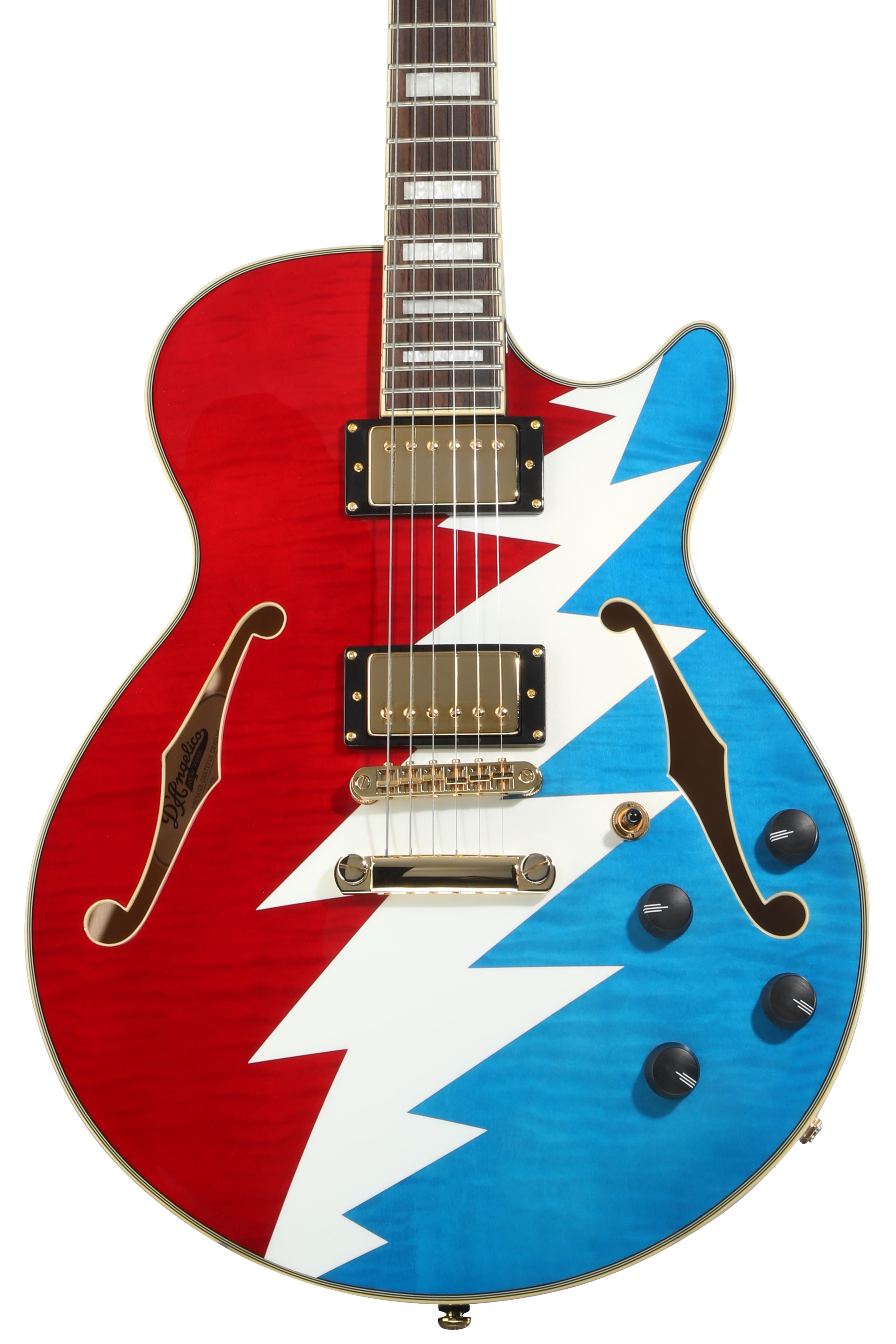 ギター D'AngelicoPremierMini DC Dark Iced Burst D'Angelico Premier Mini DC - Dark Iced Tea Burst - Huber Breese Music