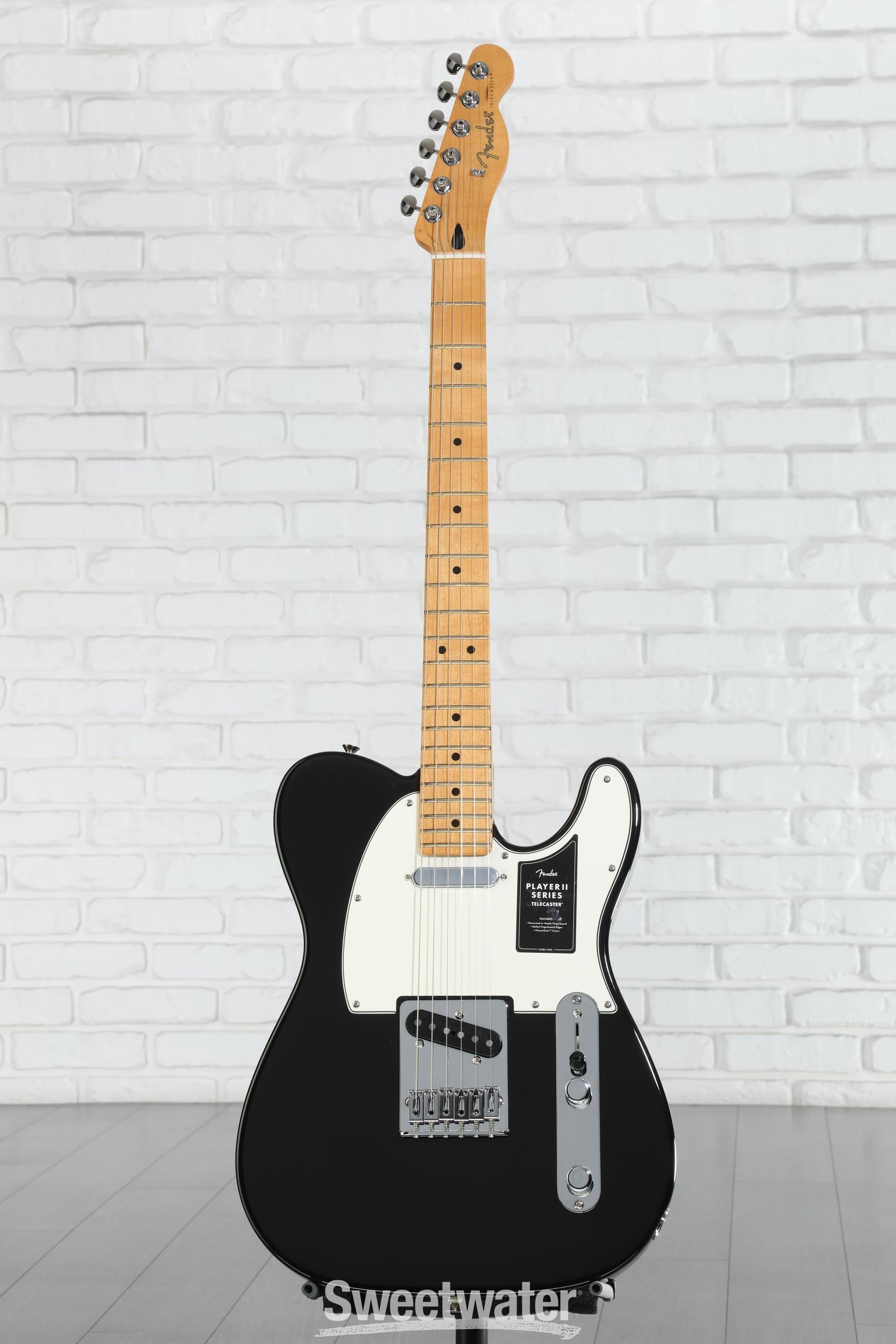 ギター Fender Player II Telecaster Black Maple Fender Player II Telecaster Electric Guitar - Black with Maple