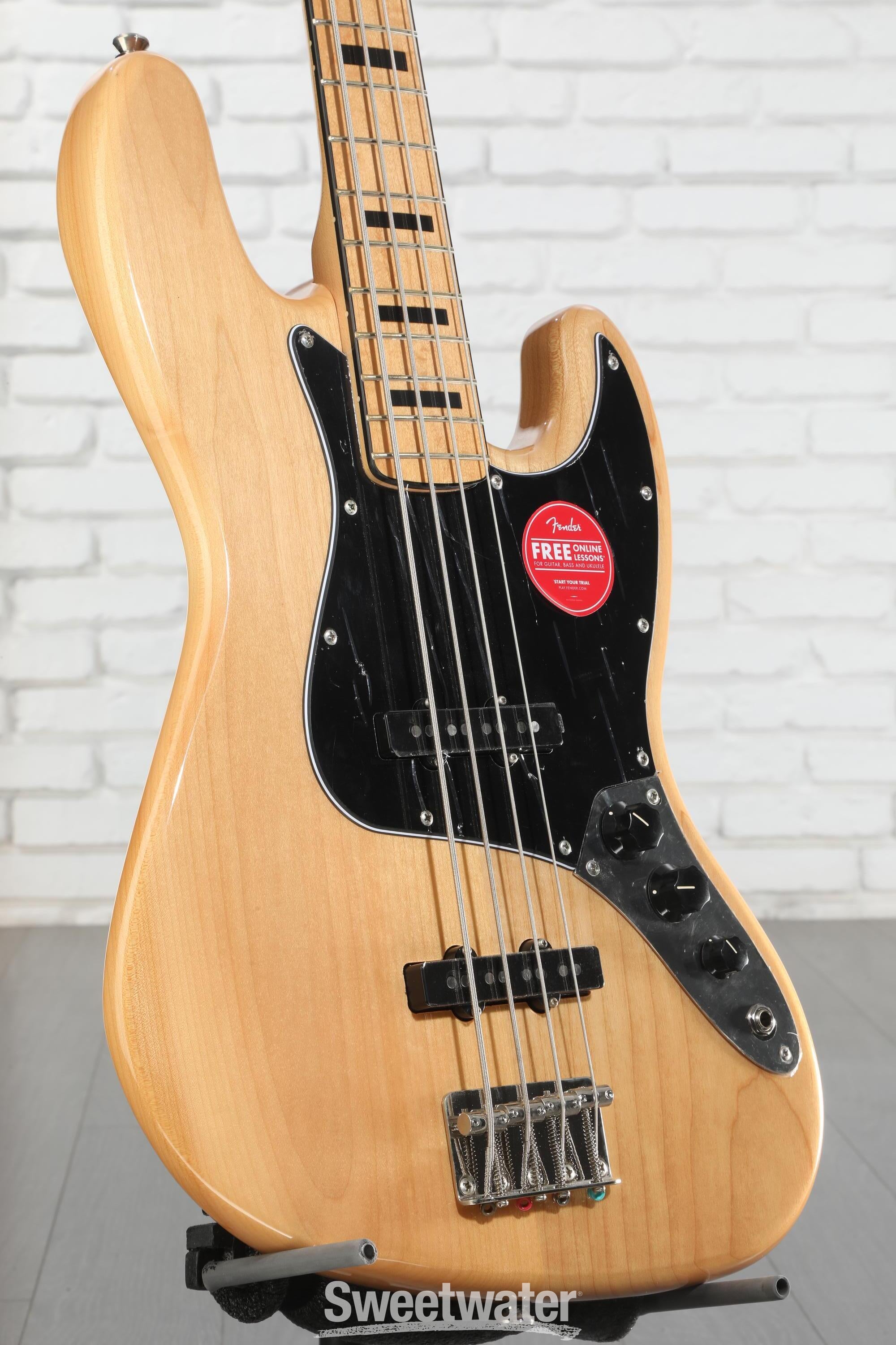 新品級 squier classic vibe '70s jazz bass Squier Classic Vibe '70s Jazz Bass - Natural | Sweetwater