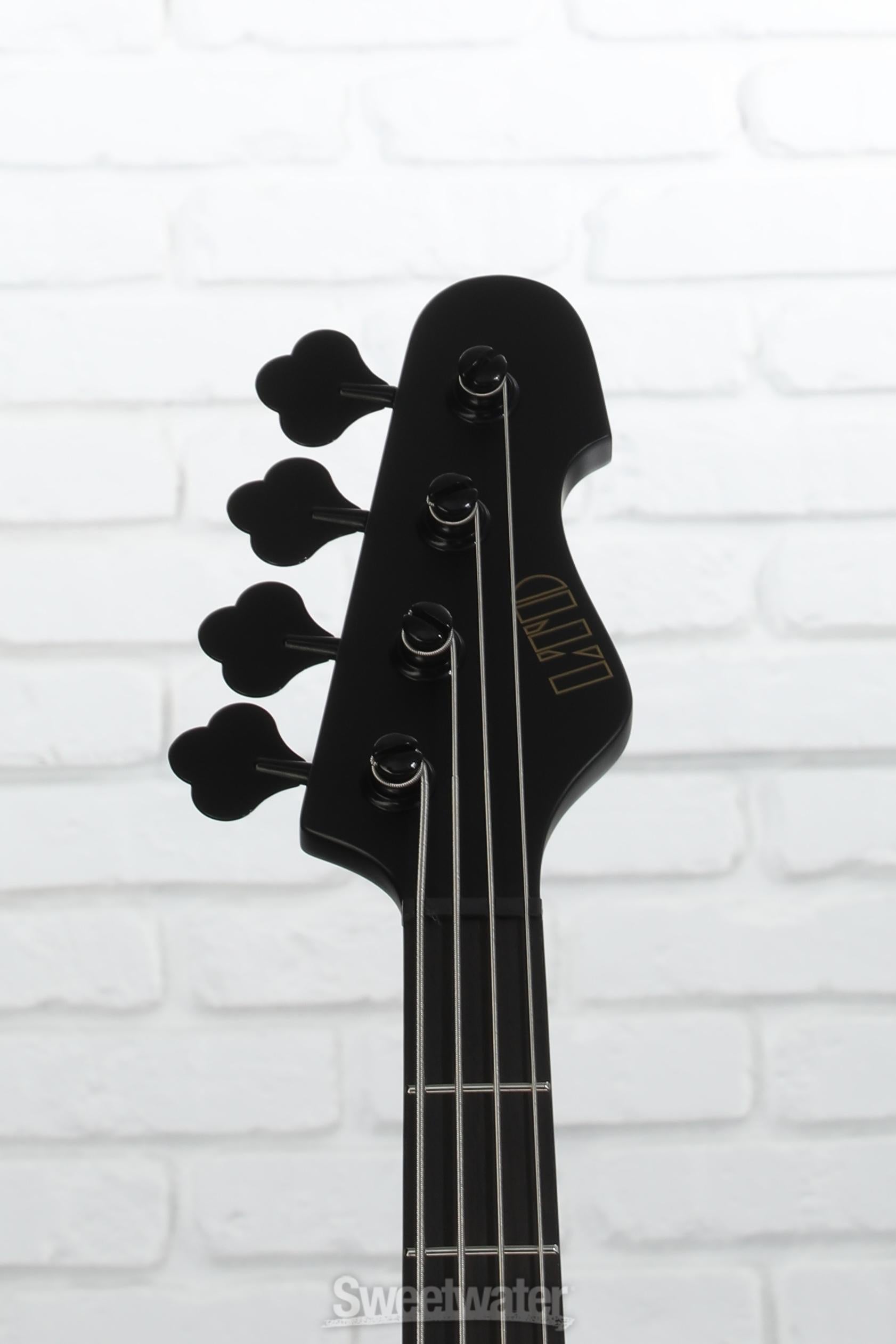 ESP LTD Orion-4 Signature Bass Guitar - Black Blast | Sweetwater