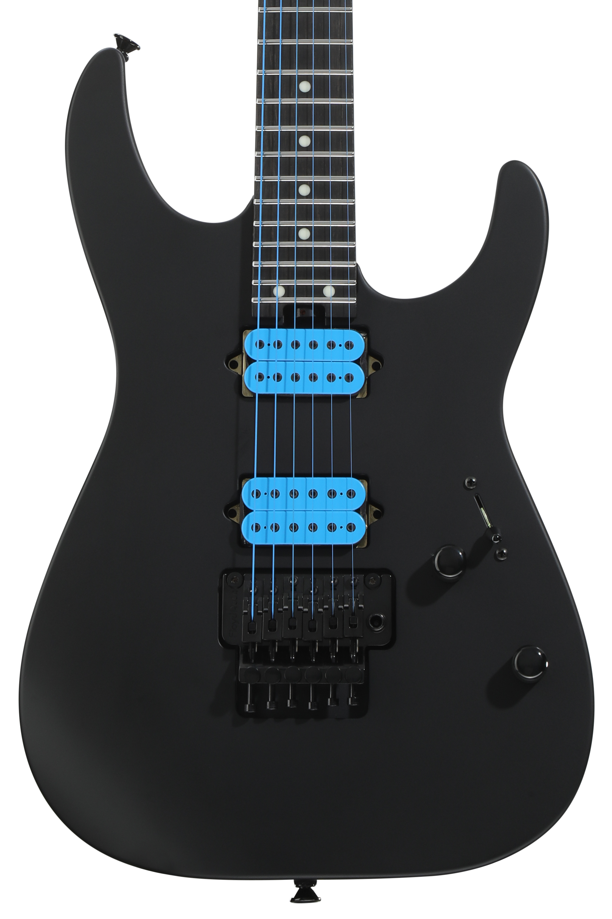 Charvel Custom Shop DK24 2H FR Electric Guitar - Blue on Black