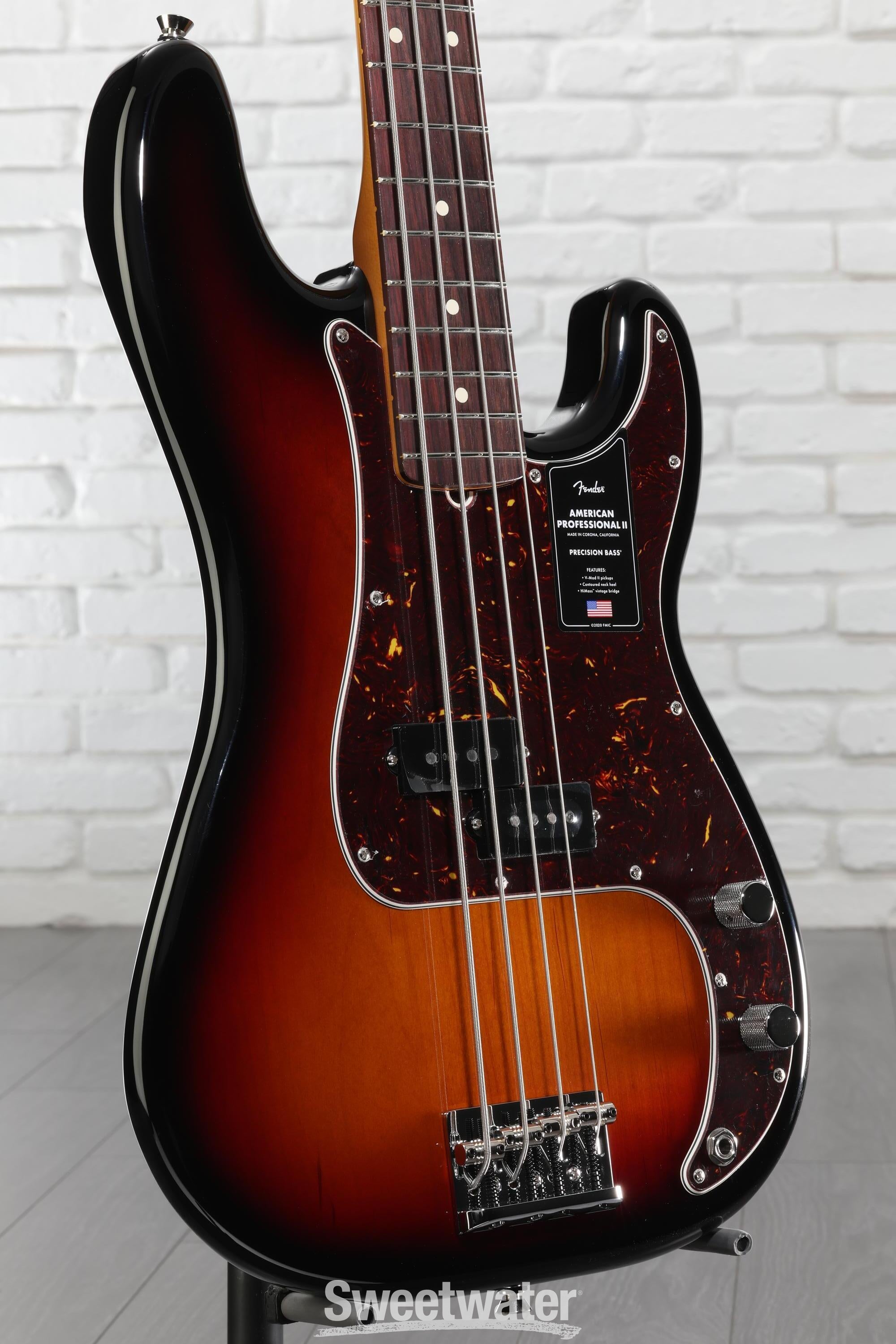 ベース American Professional II Precision Bass Fender American Professional II Precision Bass Guitar - 3-color