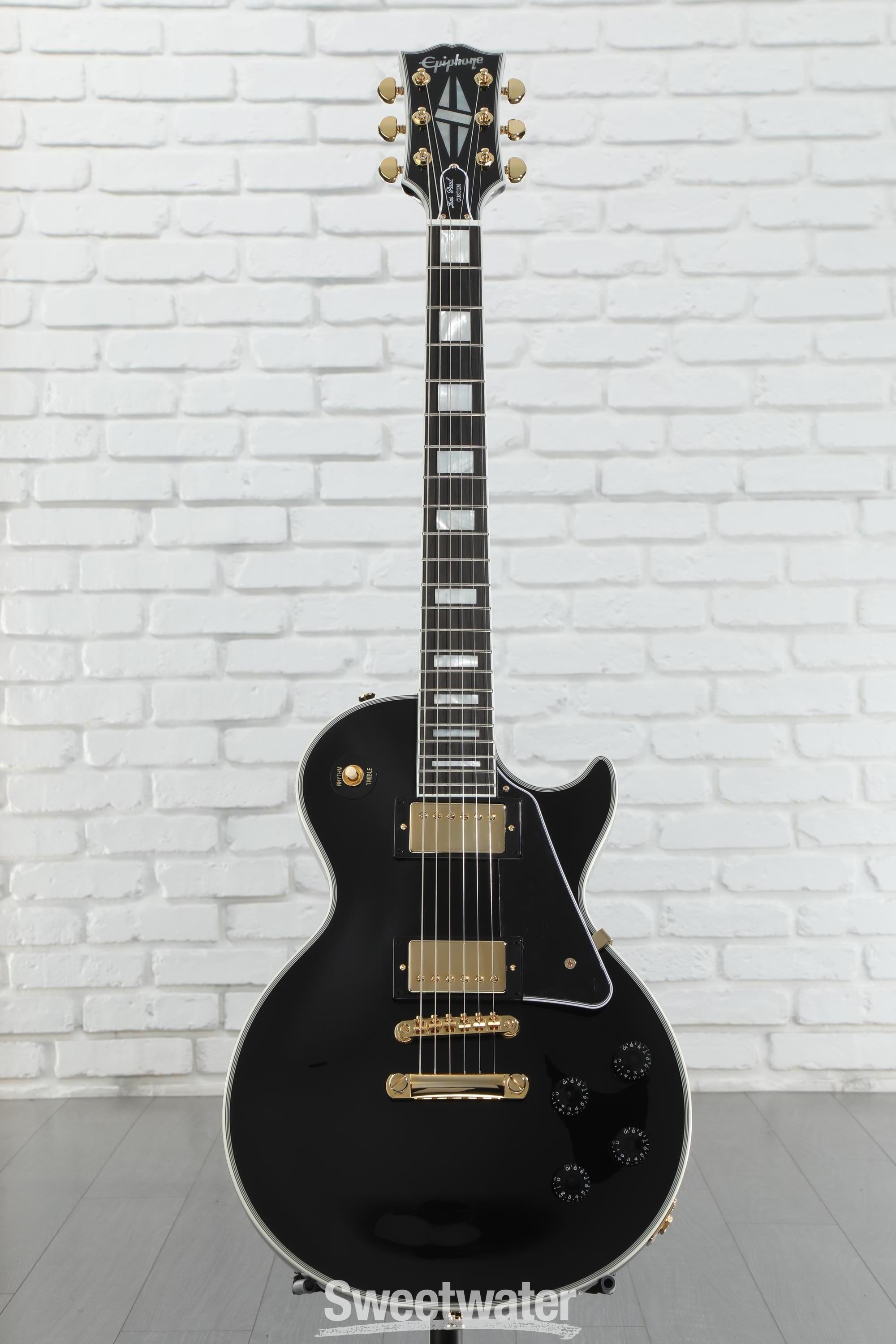 Epiphone Les Paul Custom Electric Guitar - Ebony | Sweetwater