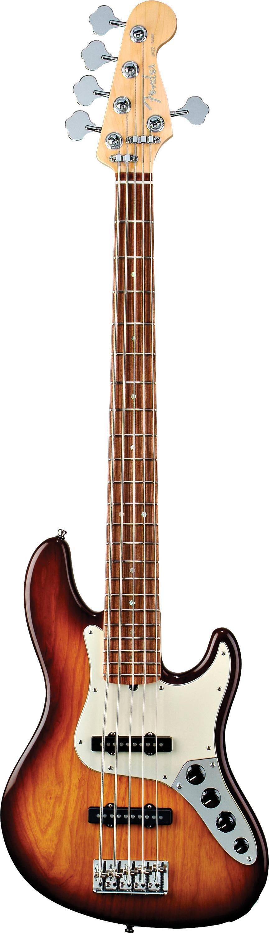 Fender American Deluxe Jazz Bass V Ash - Tobacco Sunburst | Sweetwater