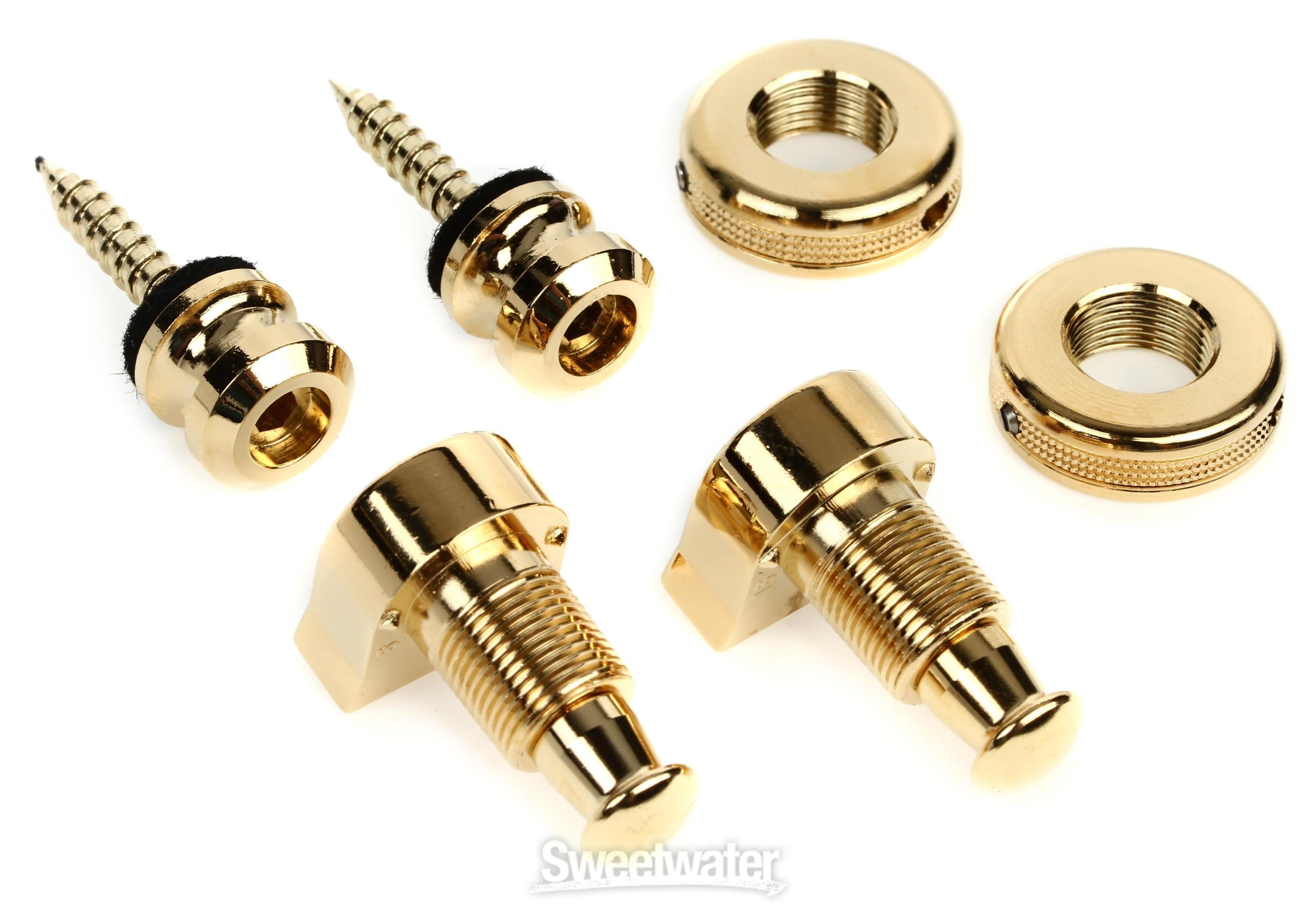 Schaller S-Locks Security Strap Locks - Gold | Sweetwater