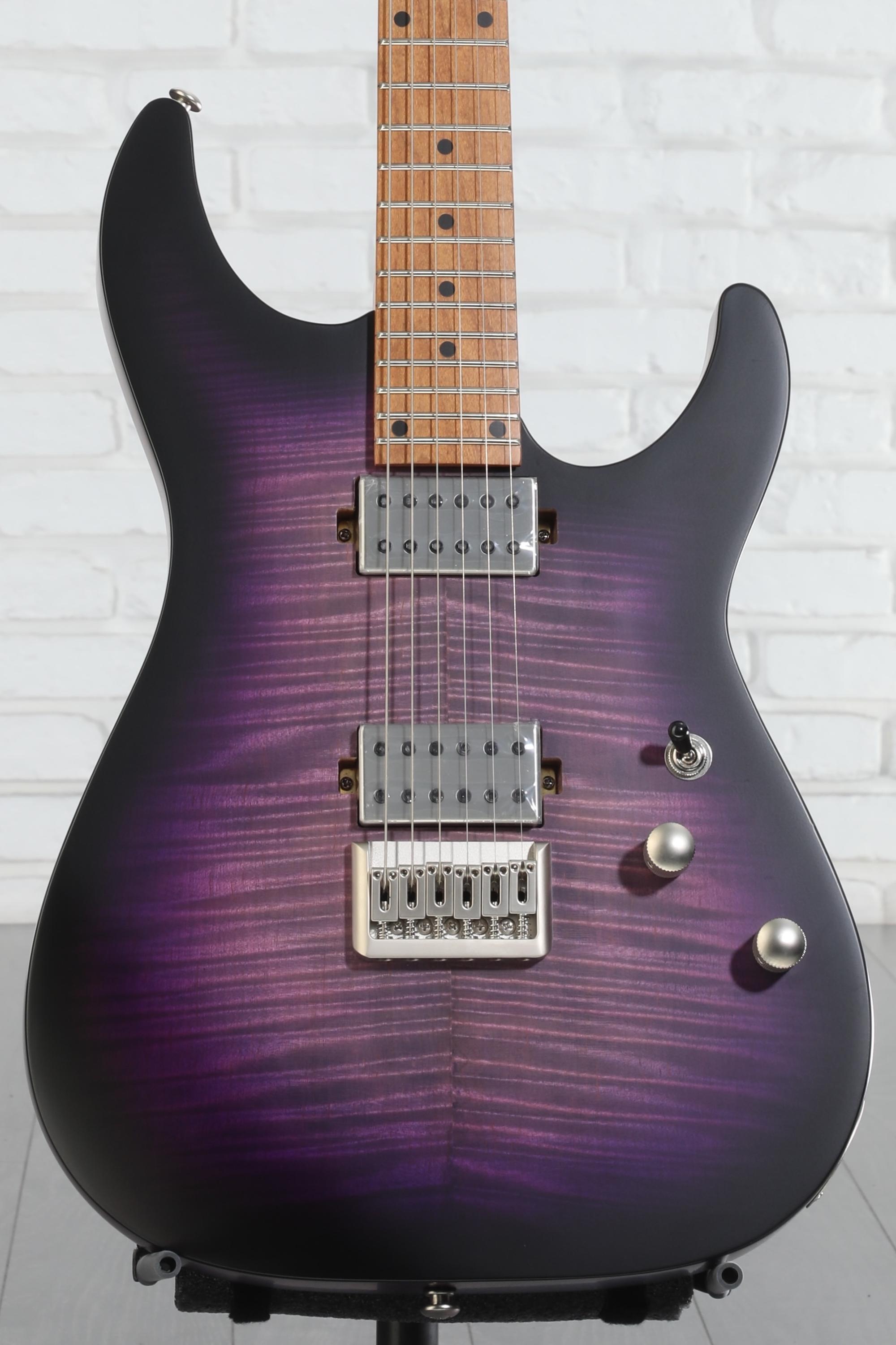 Schecter Diamond Series エレキギター パープル Schecter Diamond Series C-1 Platinum Electric Guitar, See