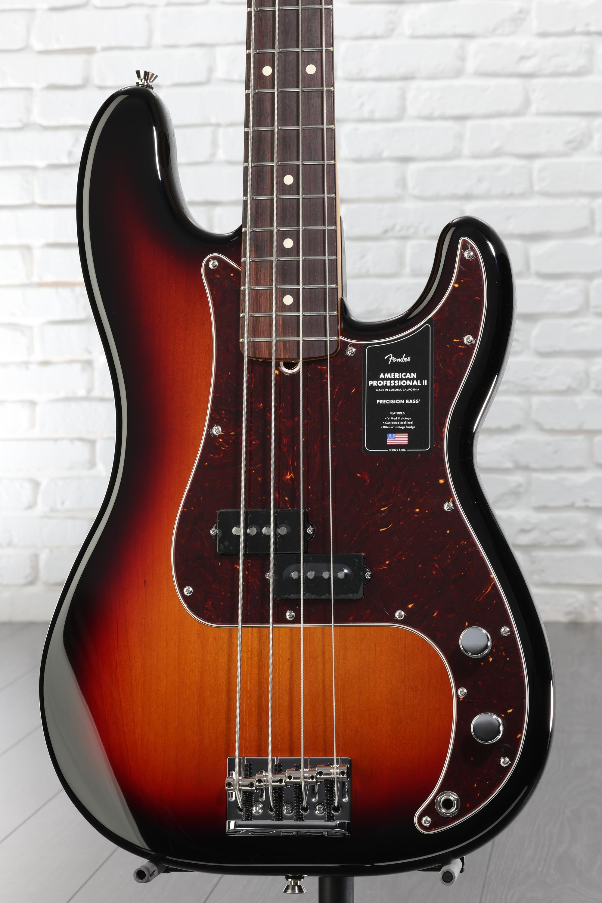 ベース American Professional II Precision Bass Fender American Professional II Precision Bass Guitar - 3-color