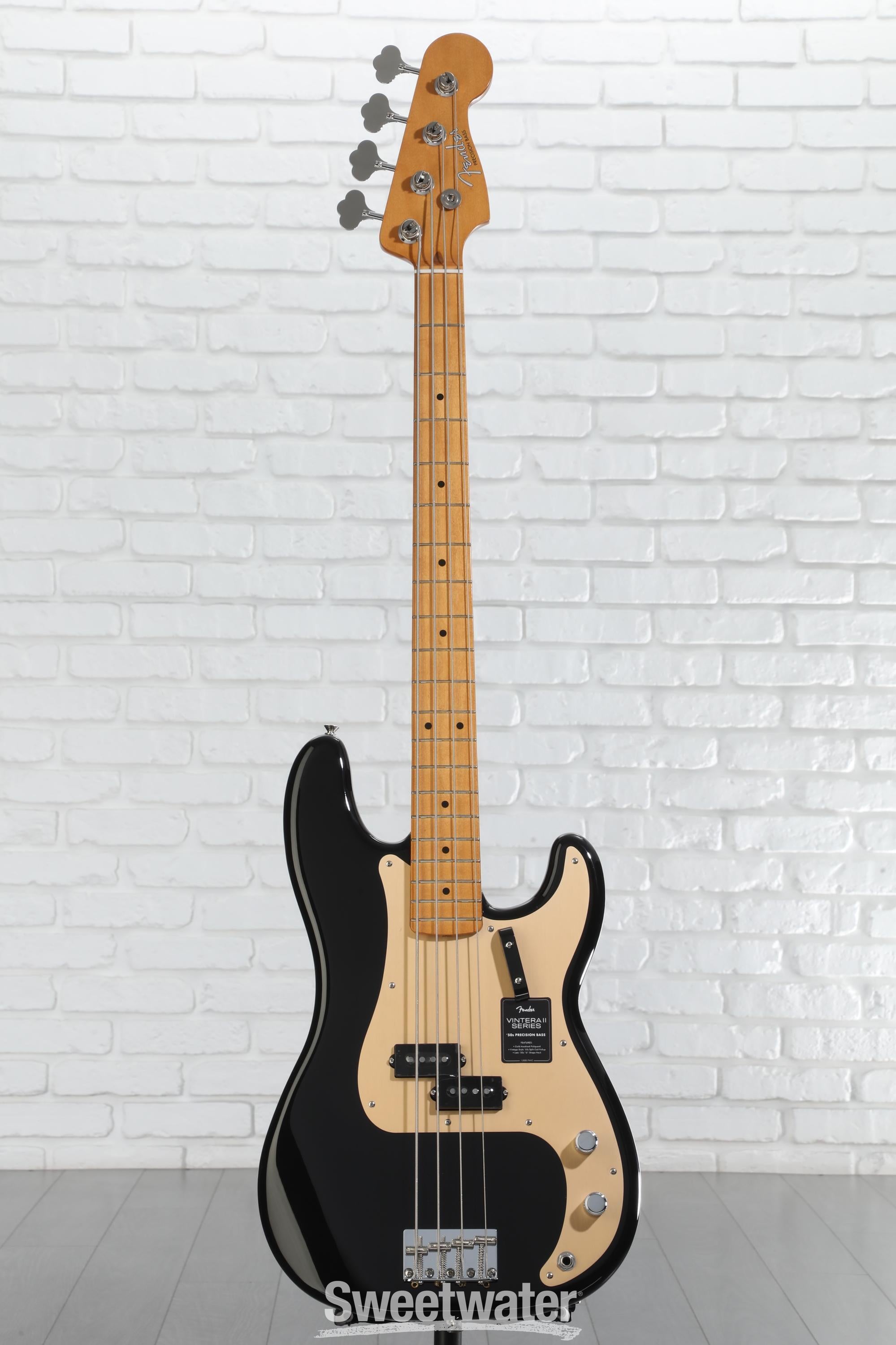 ベース Fender Vintera II 50s Precision Bass Fender Vintera II '50s Precision Bass - Black | Sweetwater