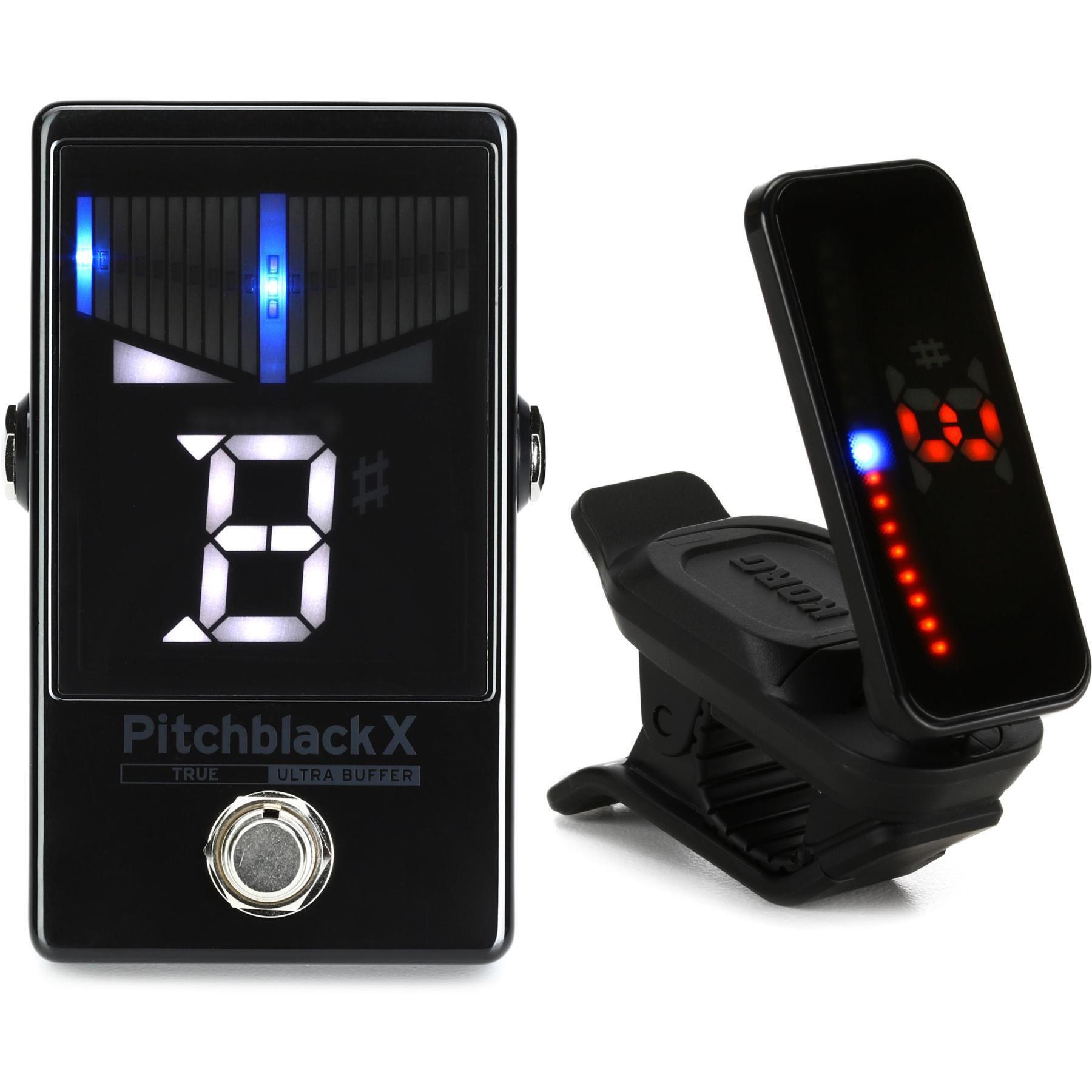 Korg Pitchblack X Custom Pedal Tuner and Pitchclip 2 Plus