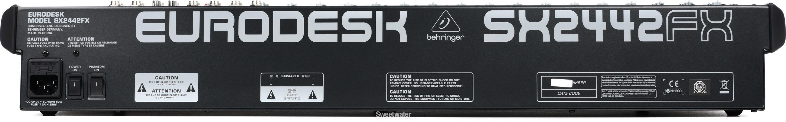 Behringer Eurodesk SX2442FX Mixer with Effects Reviews