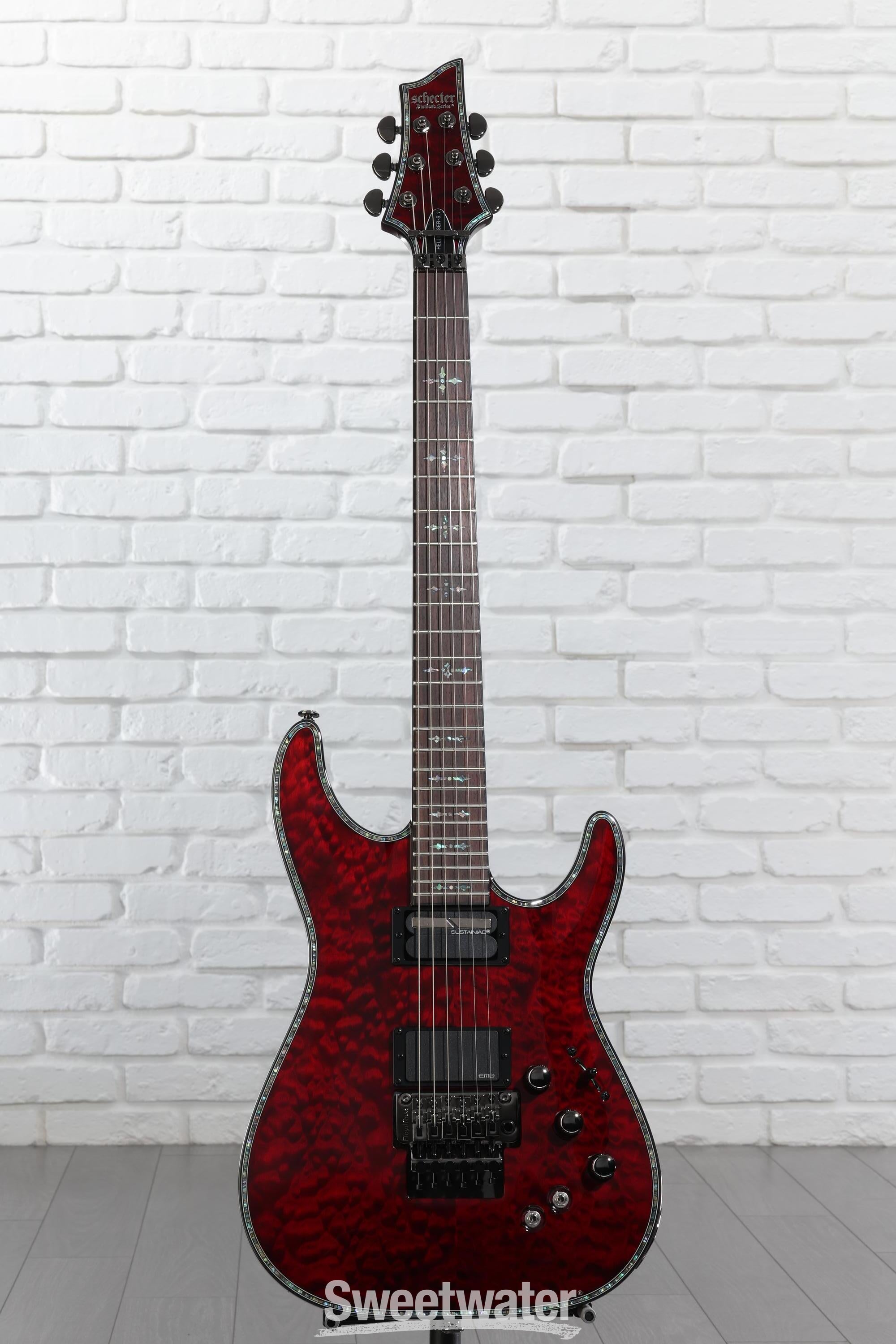 Schecter Hellraiser C-1 FR-S Electric Guitar - Black Cherry