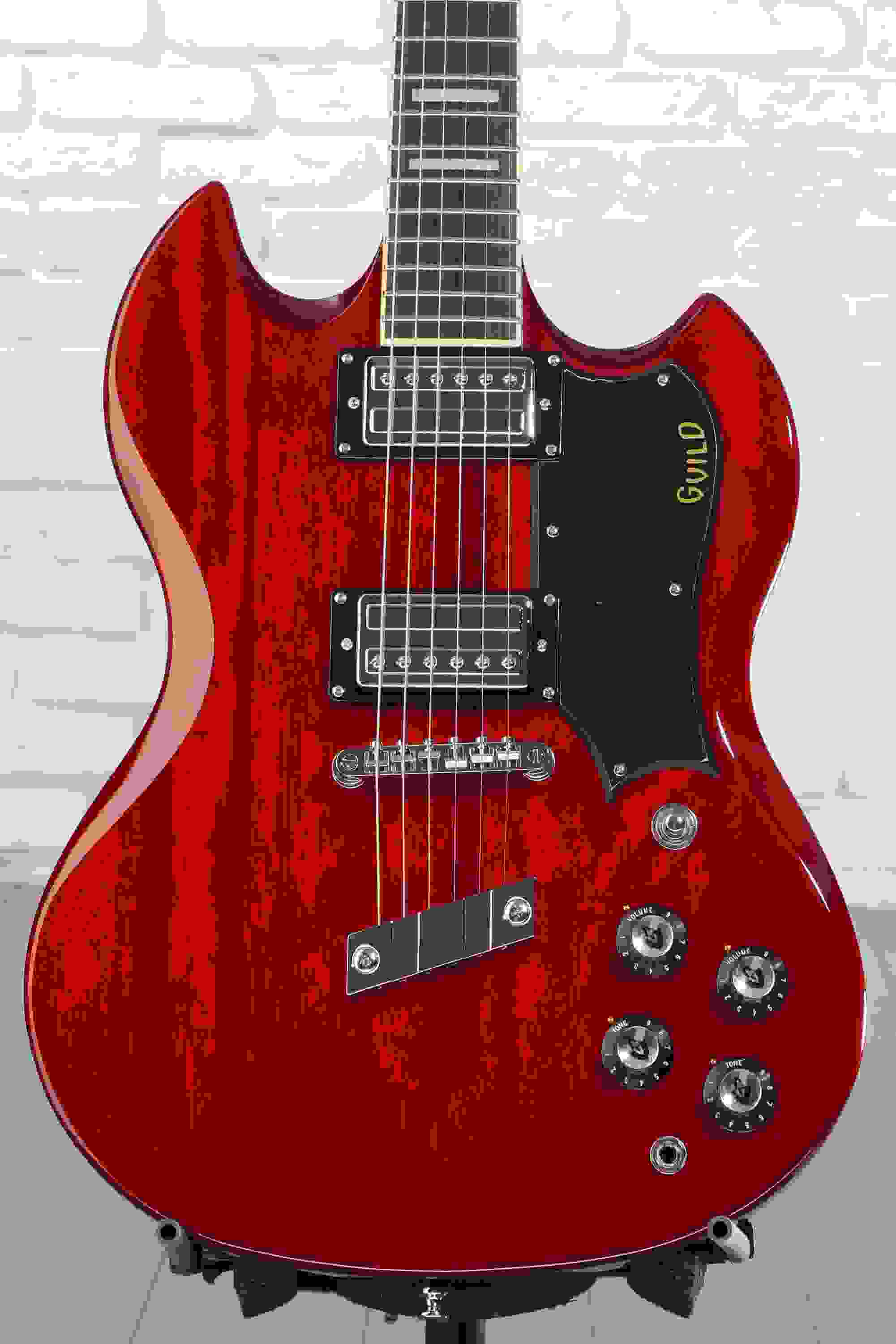 Guild Polara Deluxe Electric Guitar - Cherry Red