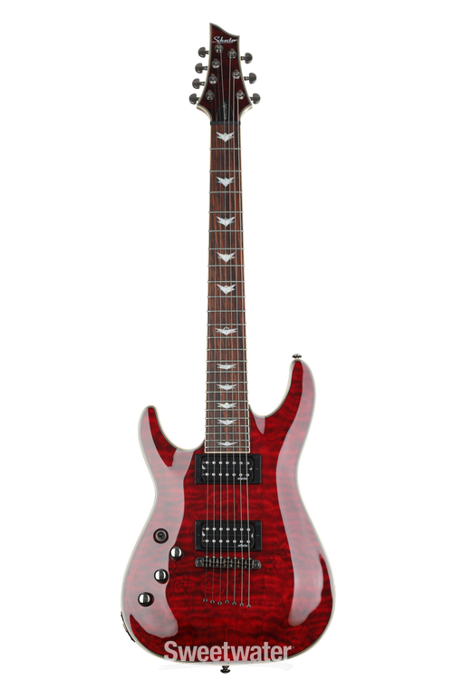 Schecter Omen Extreme-7 Left-Handed Electric Guitar - Black Cherry