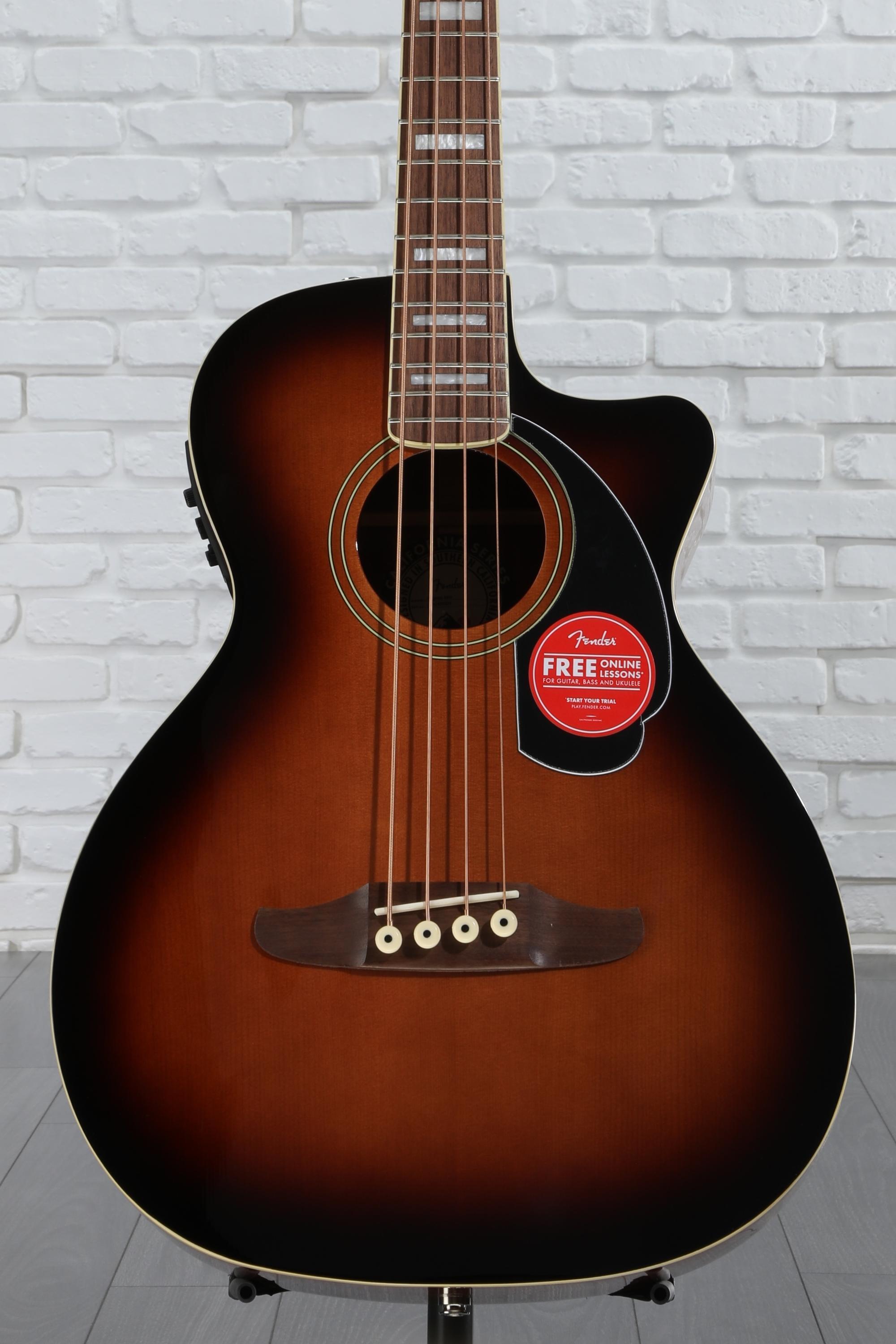 Fender Kingman Acoustic-electric Bass - Shaded Edge Burst