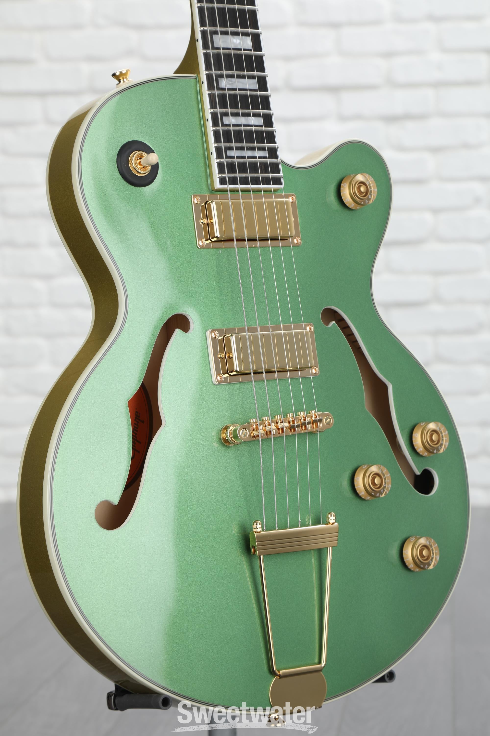 Epiphone Uptown Kat ES Hollowbody Electric Guitar - Emerald Green Metallic