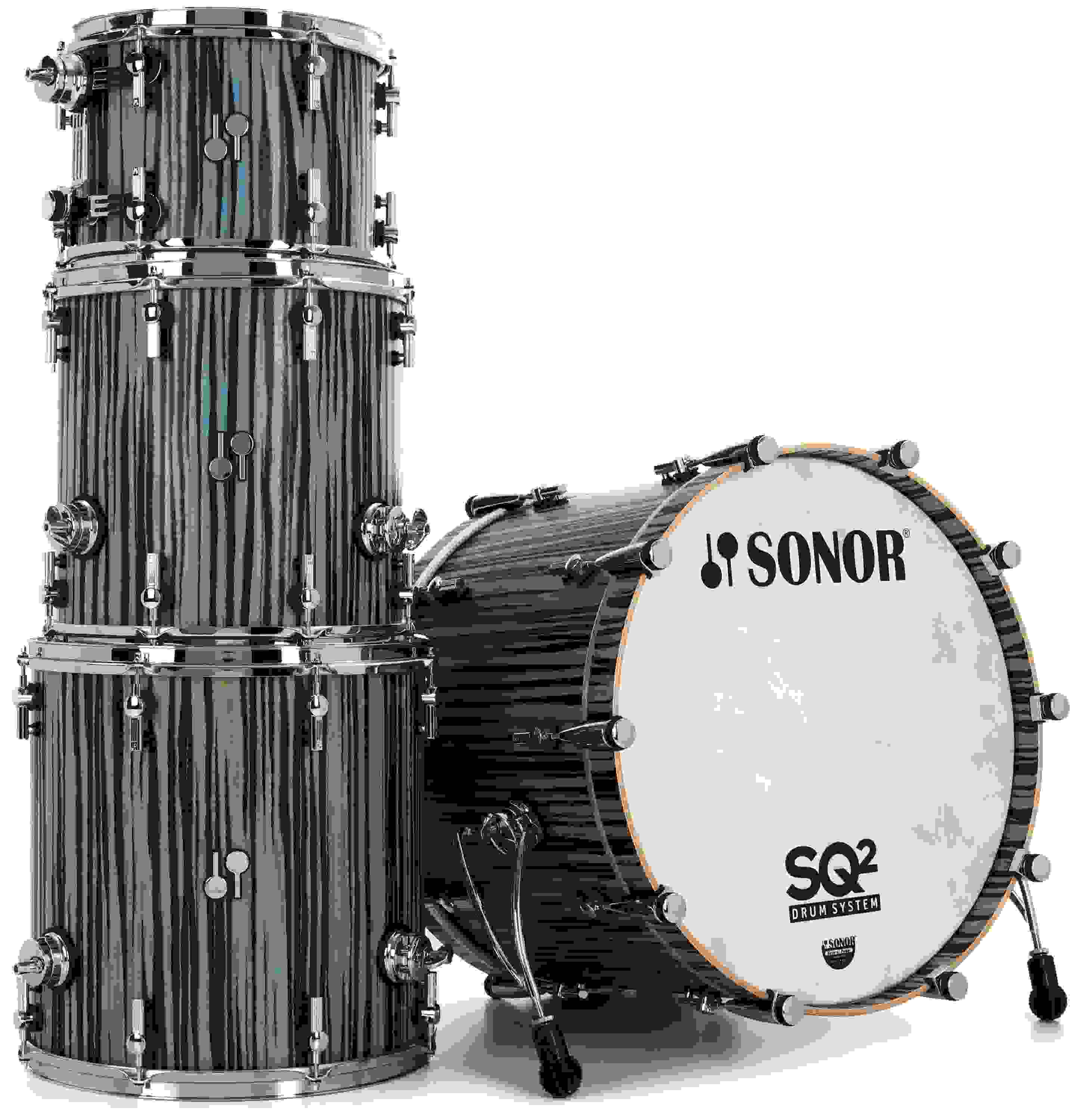 Sonor SQ2 Maple 4-piece Shell Pack - 22 inch Kick - Stratawood Semi ...