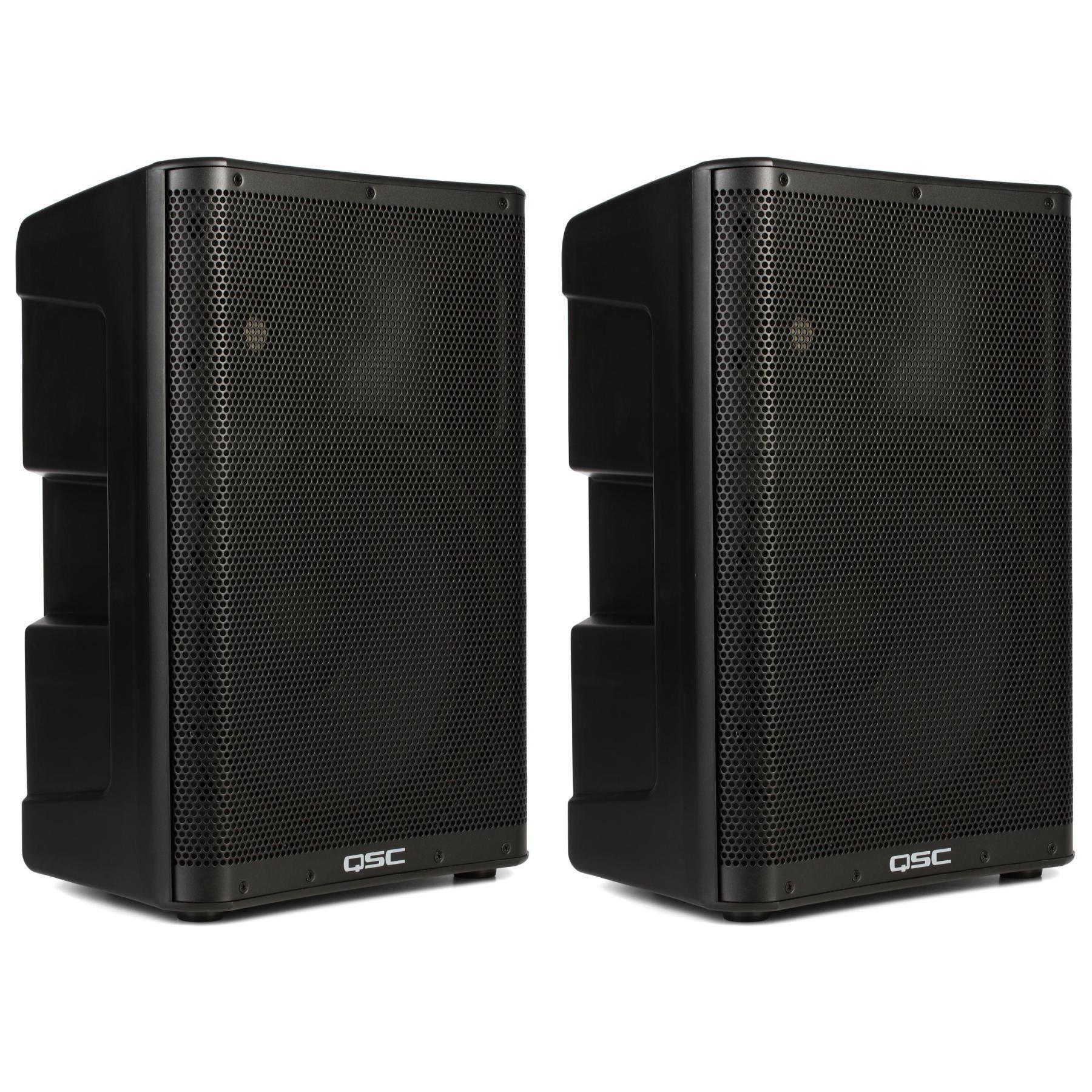 QSC CP12 1000W 12 inch Powered Speakers Pair Sweetwater