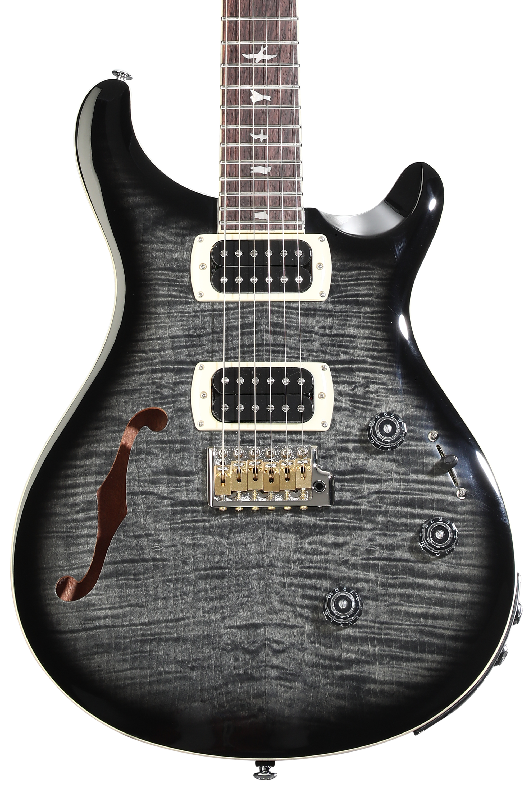 PRS SE Custom 22 Semi-hollow - Gray Black | Sweetwater