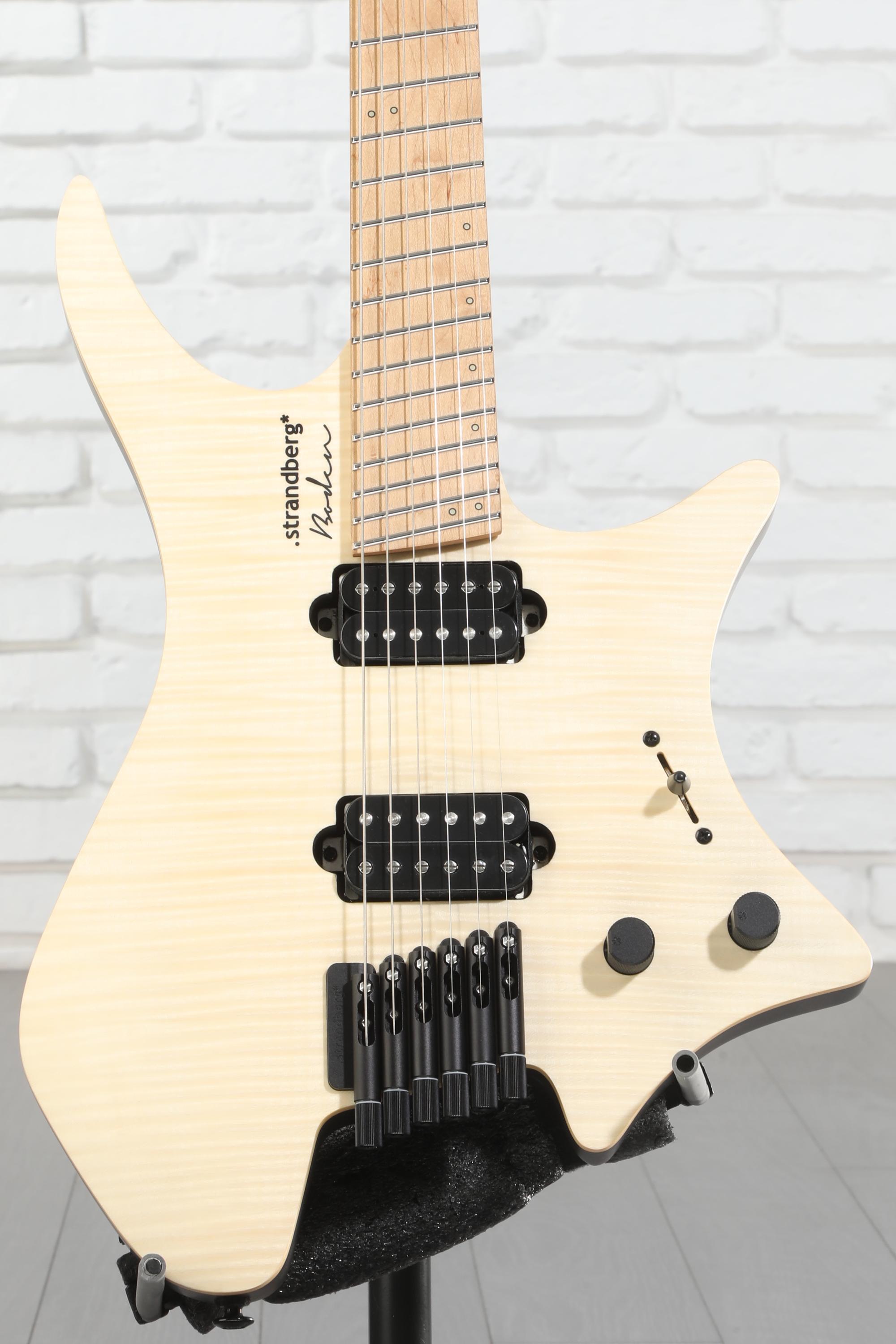 ギター strandberg Boden J6 Standard Maple Burl Strandberg Boden Standard NX 6 Electric Guitar - Natural