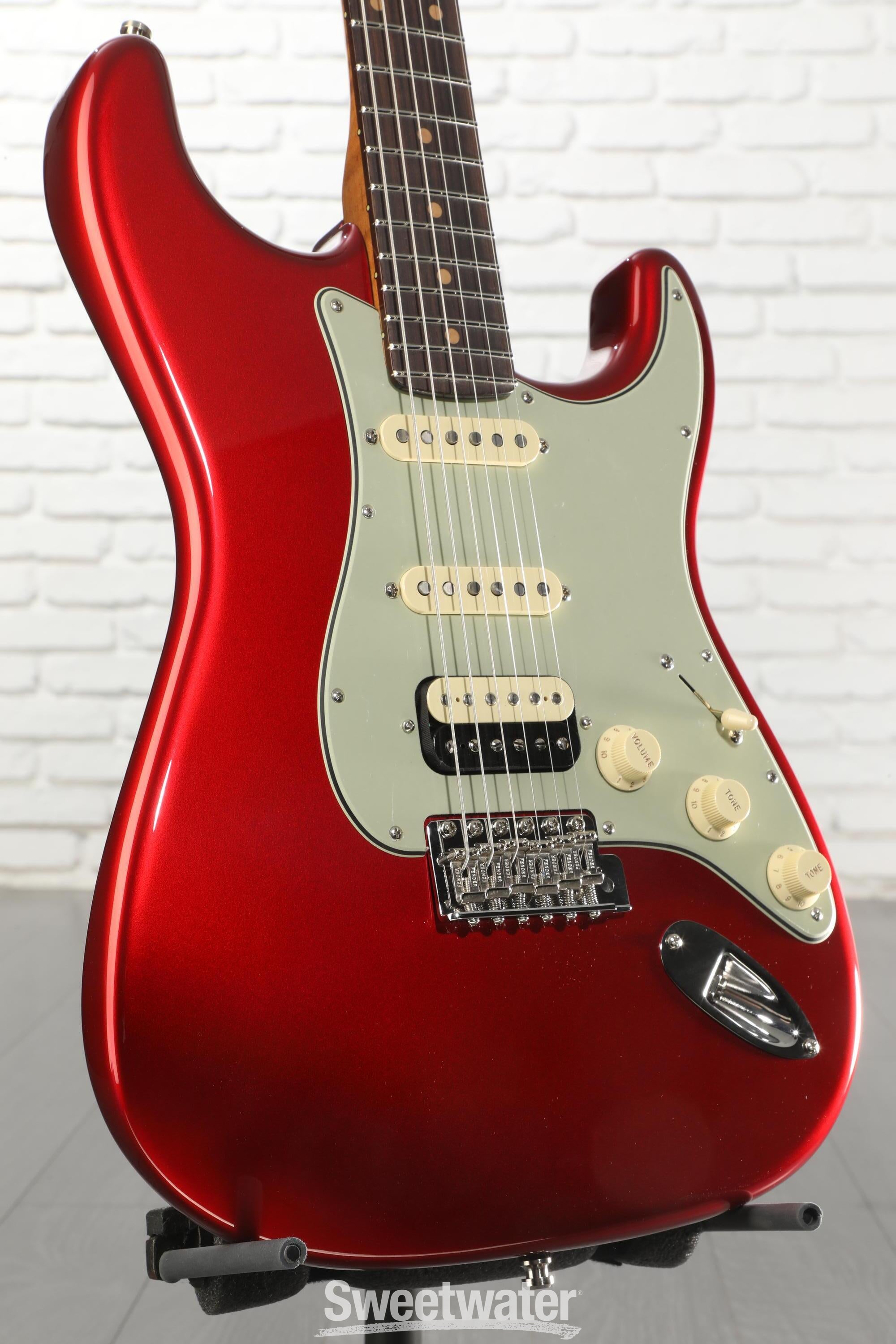 Photo of Fender Custom Shop Team Built GT11 HSS Stratocaster NOS Electric Guitar - Candy Apple Red, Sweetwater Exclusive