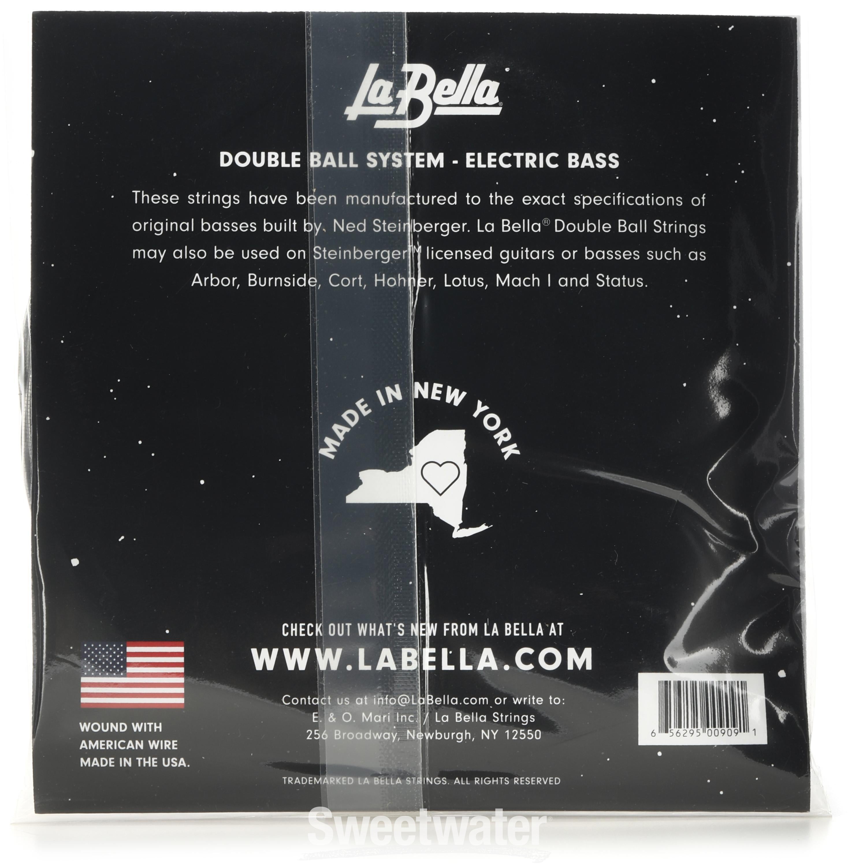 La Bella S500L Double Ball Flatwound Bass Guitar Strings .043