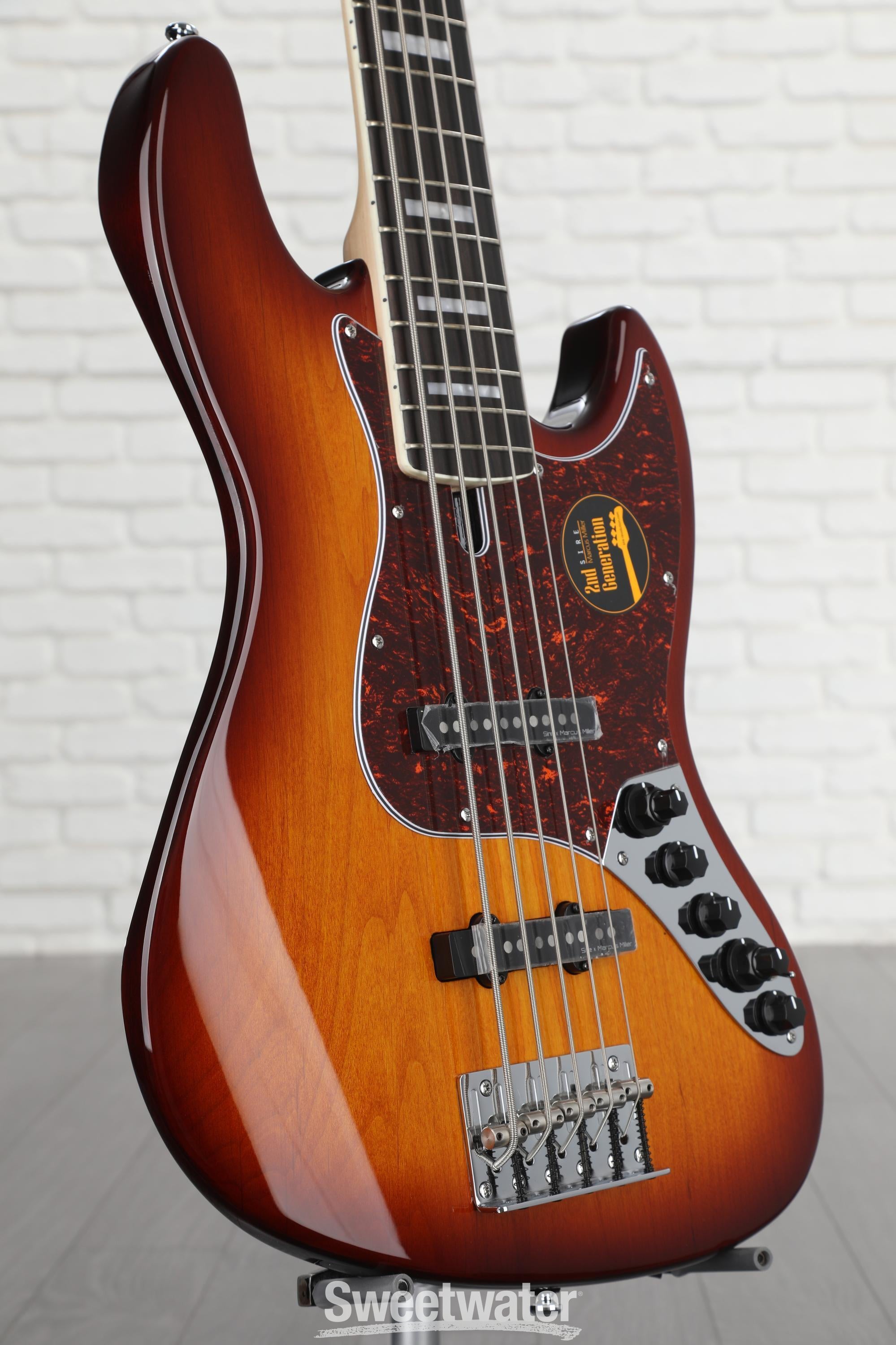 Sire Marcus Miller V7 Alder 5-string Bass Guitar - Tobacco Sunburst