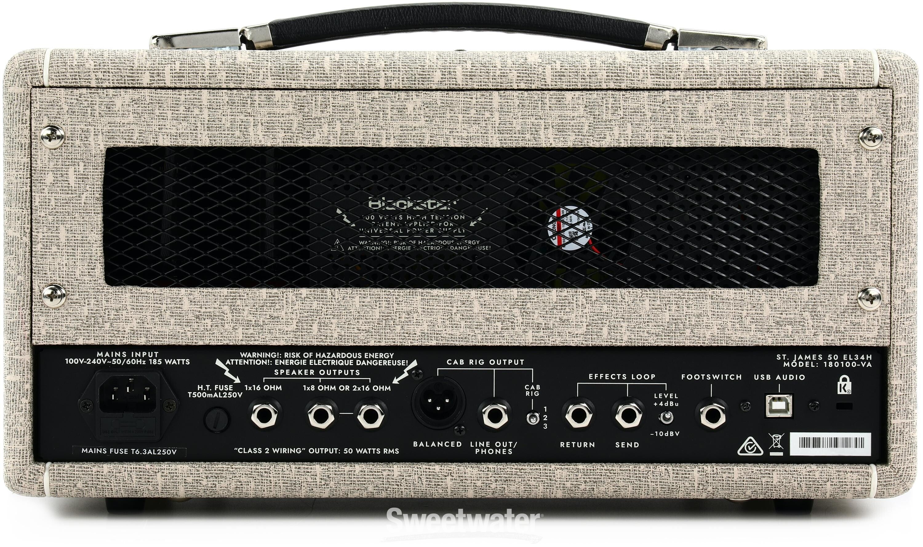 Blackstar St. James 50-watt Tube Head with EL34 Tubes - Fawn 