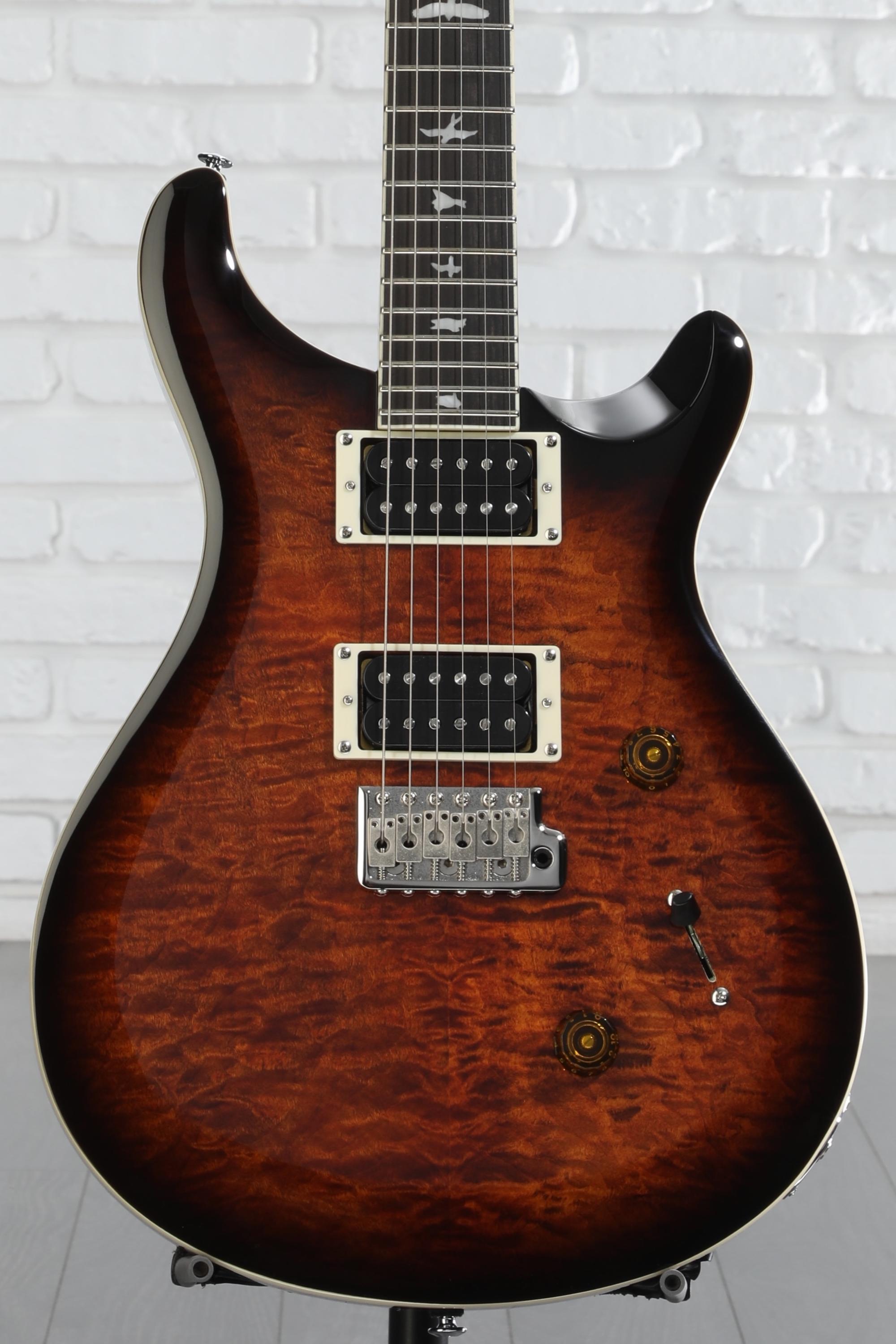 PRS SE Custom 24 Electric Guitar - Quilted Black Gold