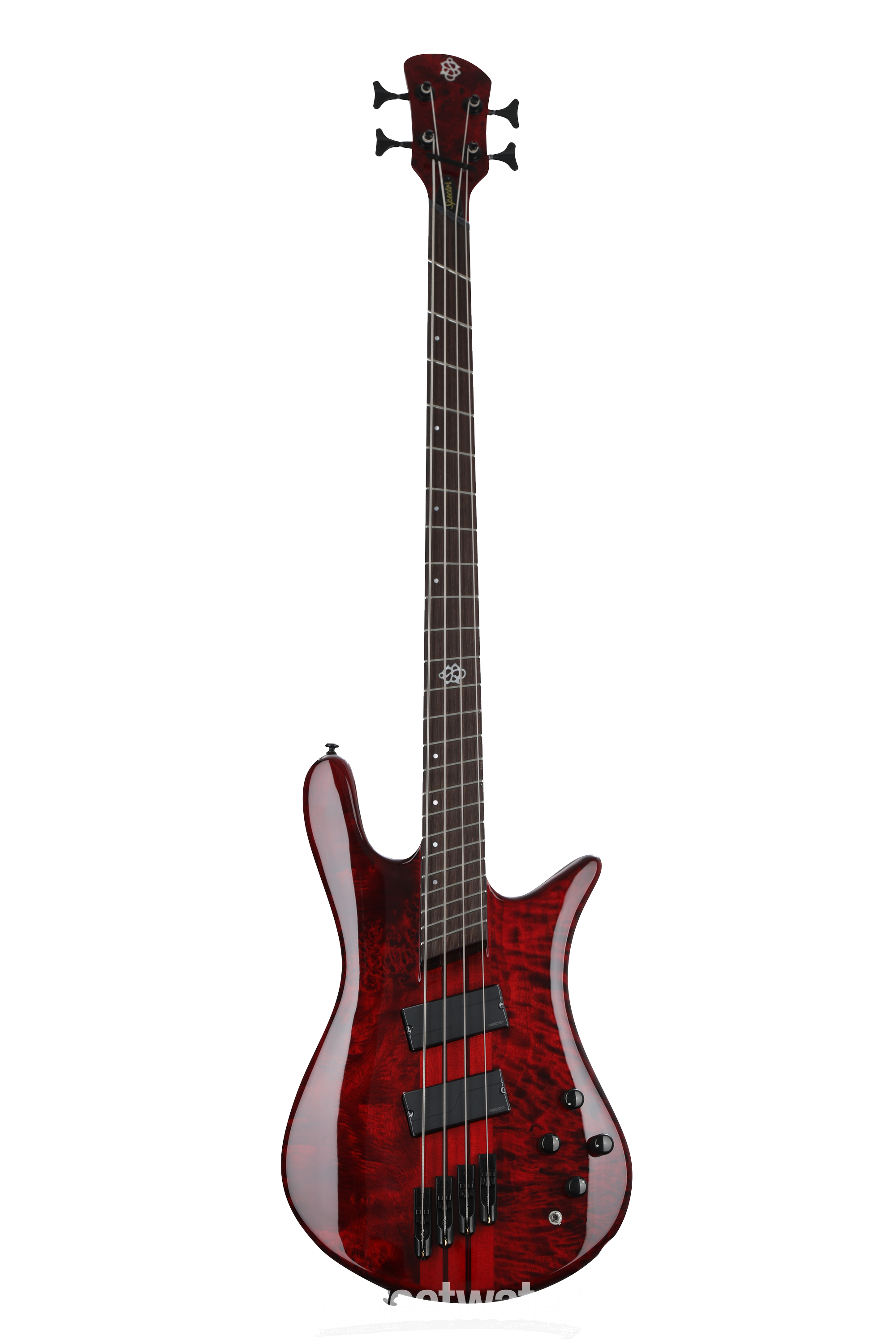 Spector NS Dimension 4 Bass Guitar - Inferno Red Gloss