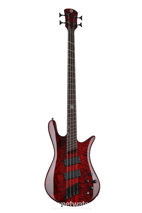 Spector NS Dimension 4 Bass Guitar - Inferno Red Gloss