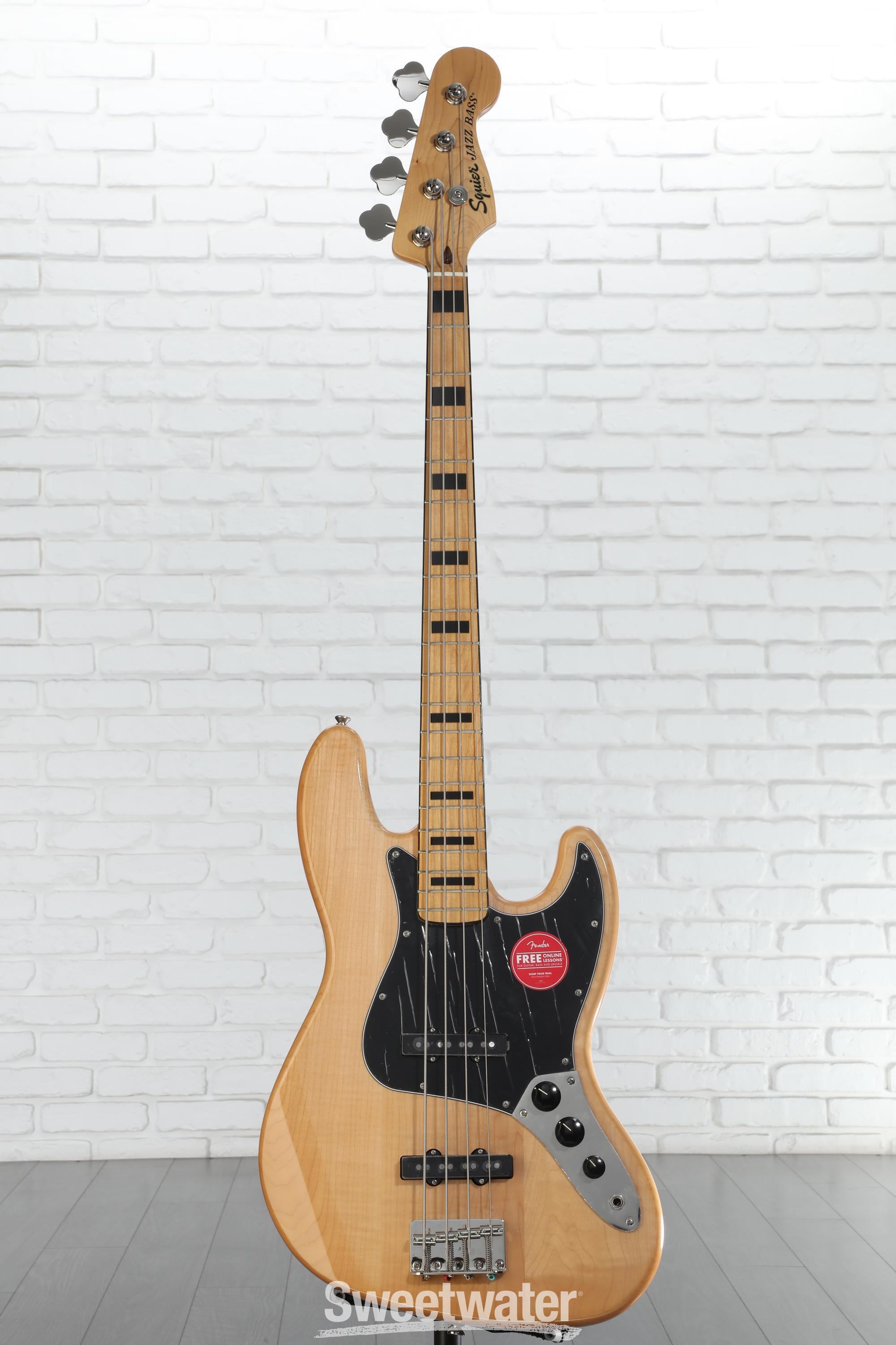 新品級 squier classic vibe '70s jazz bass Amazon.com: Squier Classic Vibe 70s Jazz Bass, Black, Maple