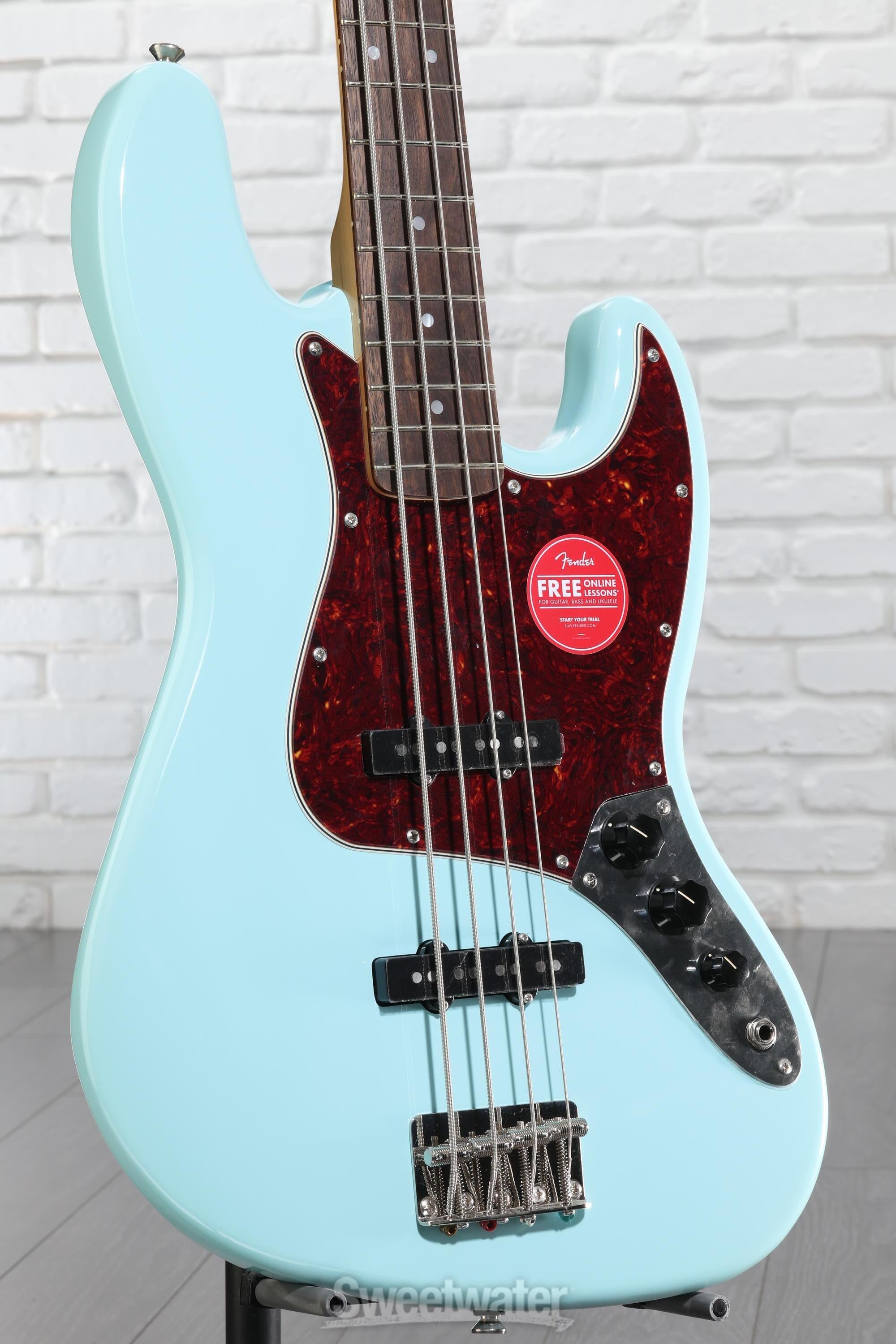 Squier Classic Vibe '60s Jazz Bass - Daphne Blue | Sweetwater