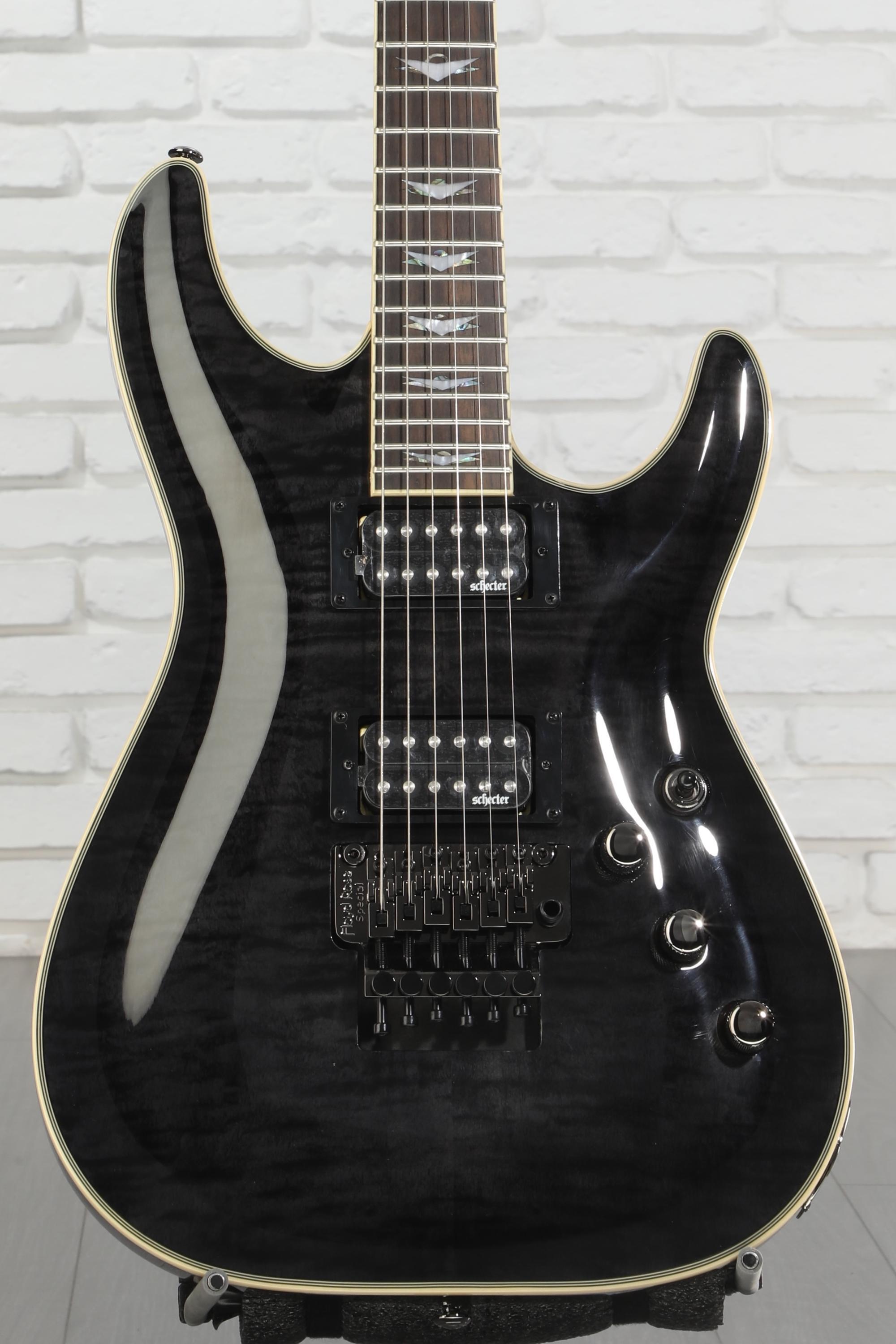 Schecter Omen Extreme-6 FR Electric Guitar - See-Thru Black