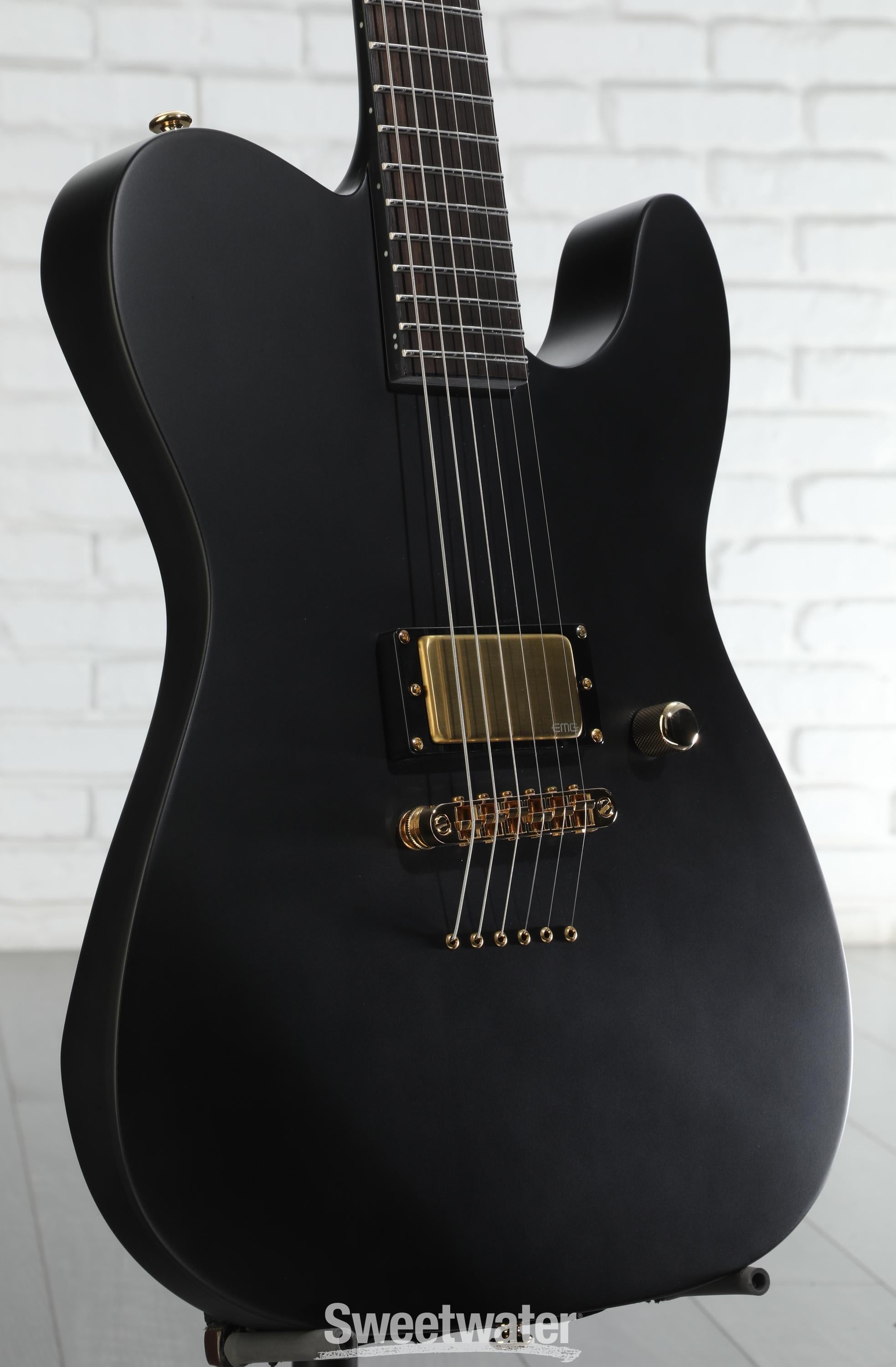 ESP LTD Alan Ashby AA-1 Solidbody Electric Guitar - Black Satin