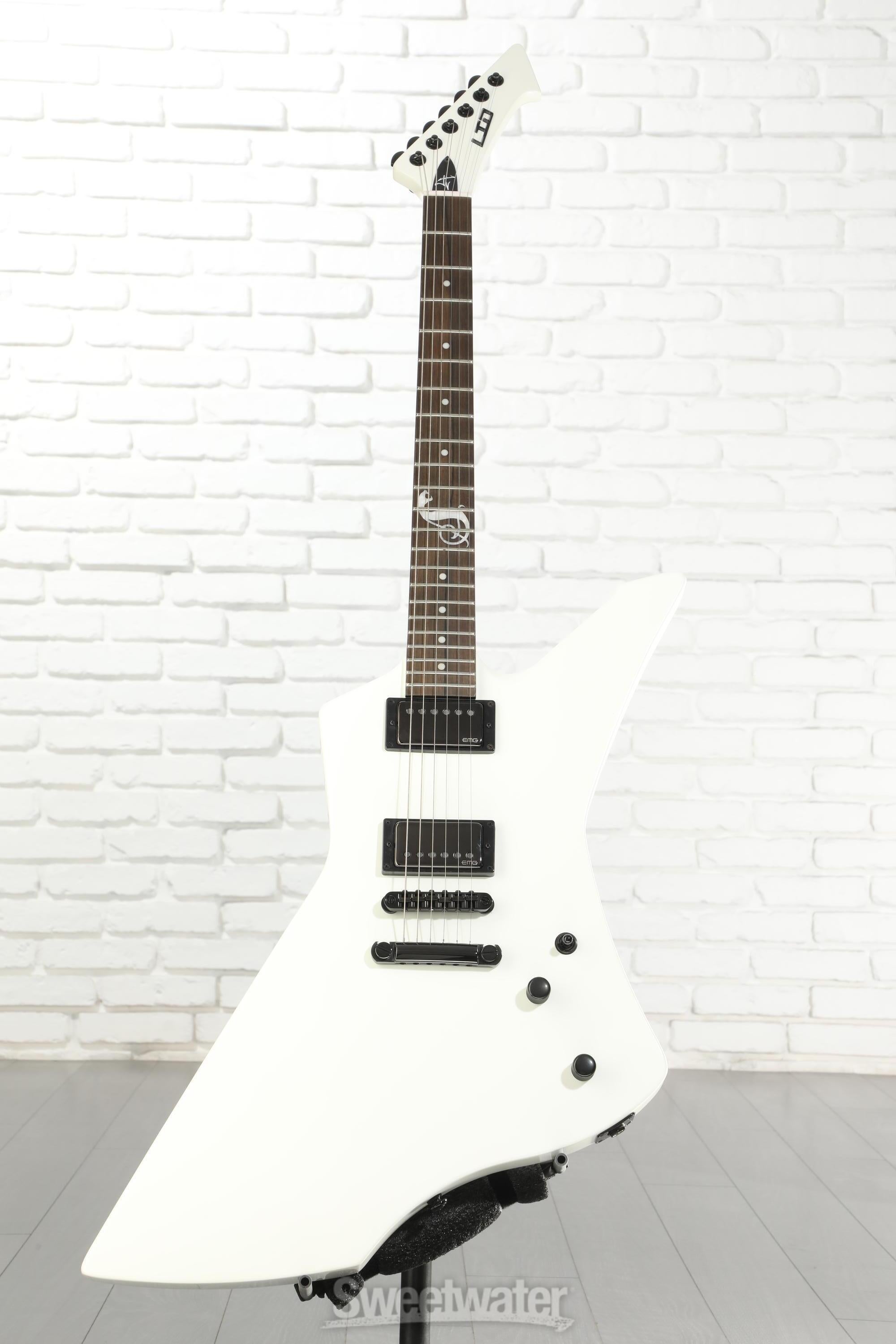 ESP LTD James Hetfield Signature Snakebyte - Snow White | Sweetwater