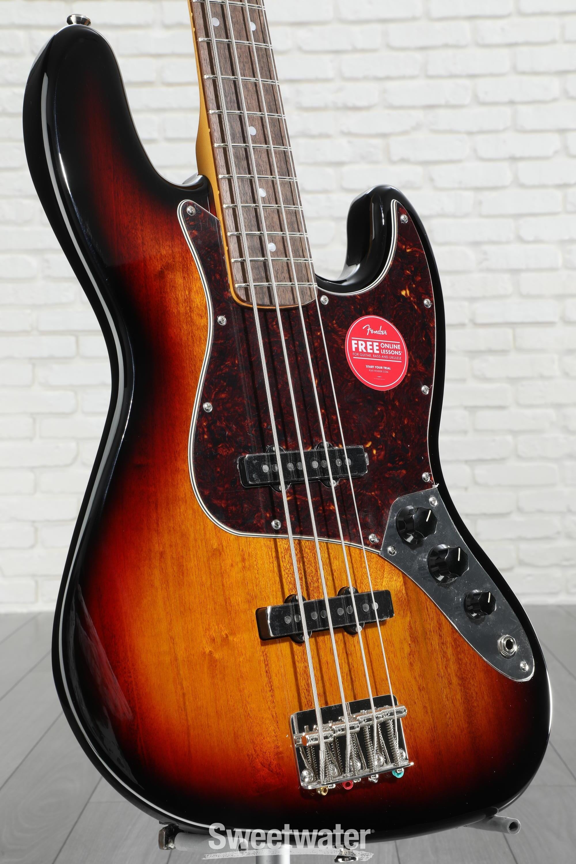 Amazon.com: Squier Classic Vibe 60s Jazz Bass, 3-Color Sunburst, Laurel  Fingerboard : Musical Instruments