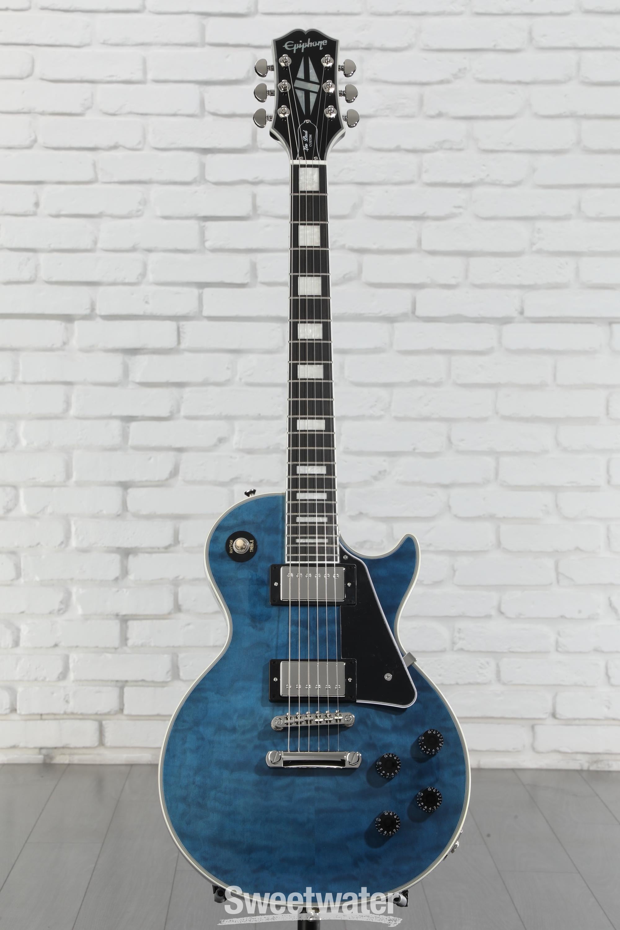 Epiphone Les Paul Custom Electric Guitar - Viper Blue