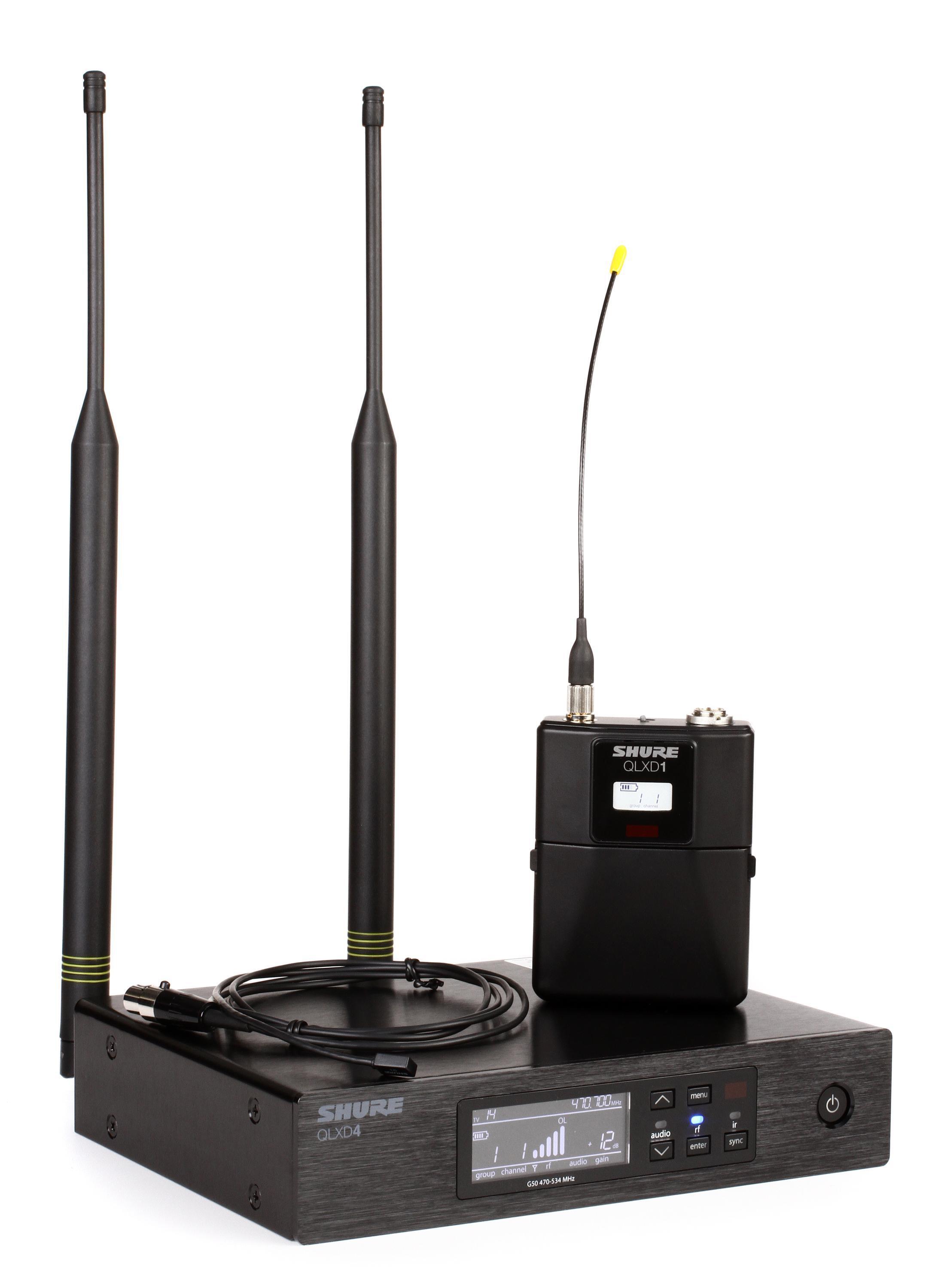 Shure QLXD14/93 Wireless Omnidirectional Subminiature Lavalier