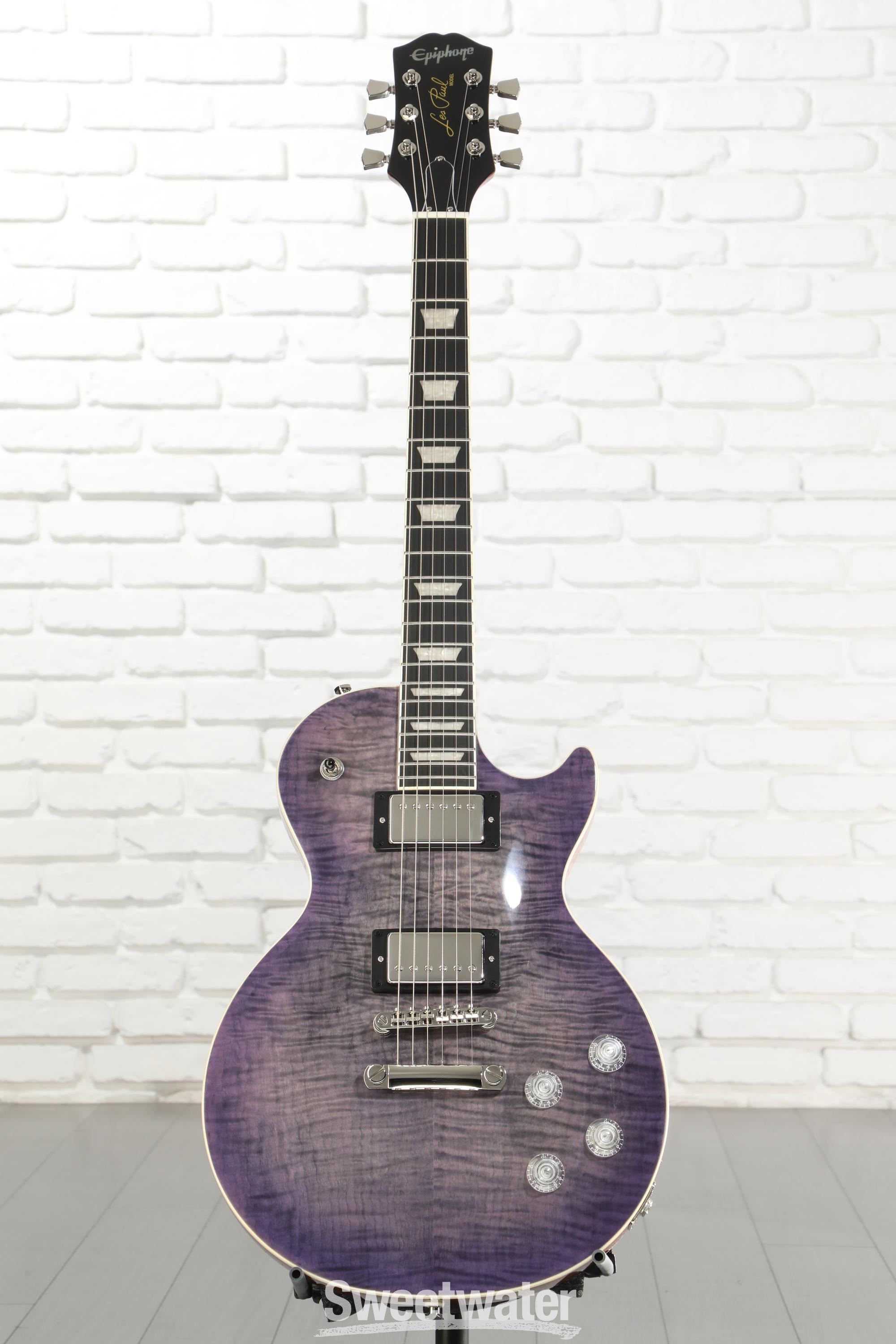 Epiphone Les Paul Modern Figured Electric Guitar - Purple Burst