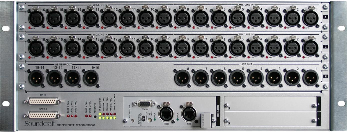 Soundcraft Compact Stagebox Expansion for Digital Mixers | Sweetwater