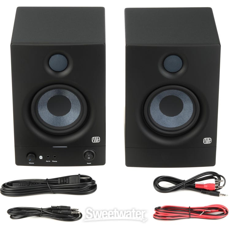 Pair Presonus Eris E4.5 BT 50w 2-Way 4.5 Near Field Studio Monitors  Speakers 